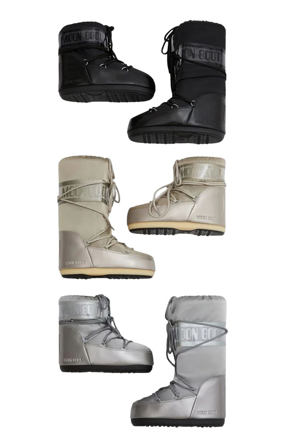 shoes Moon Boot Icon Glance - Black