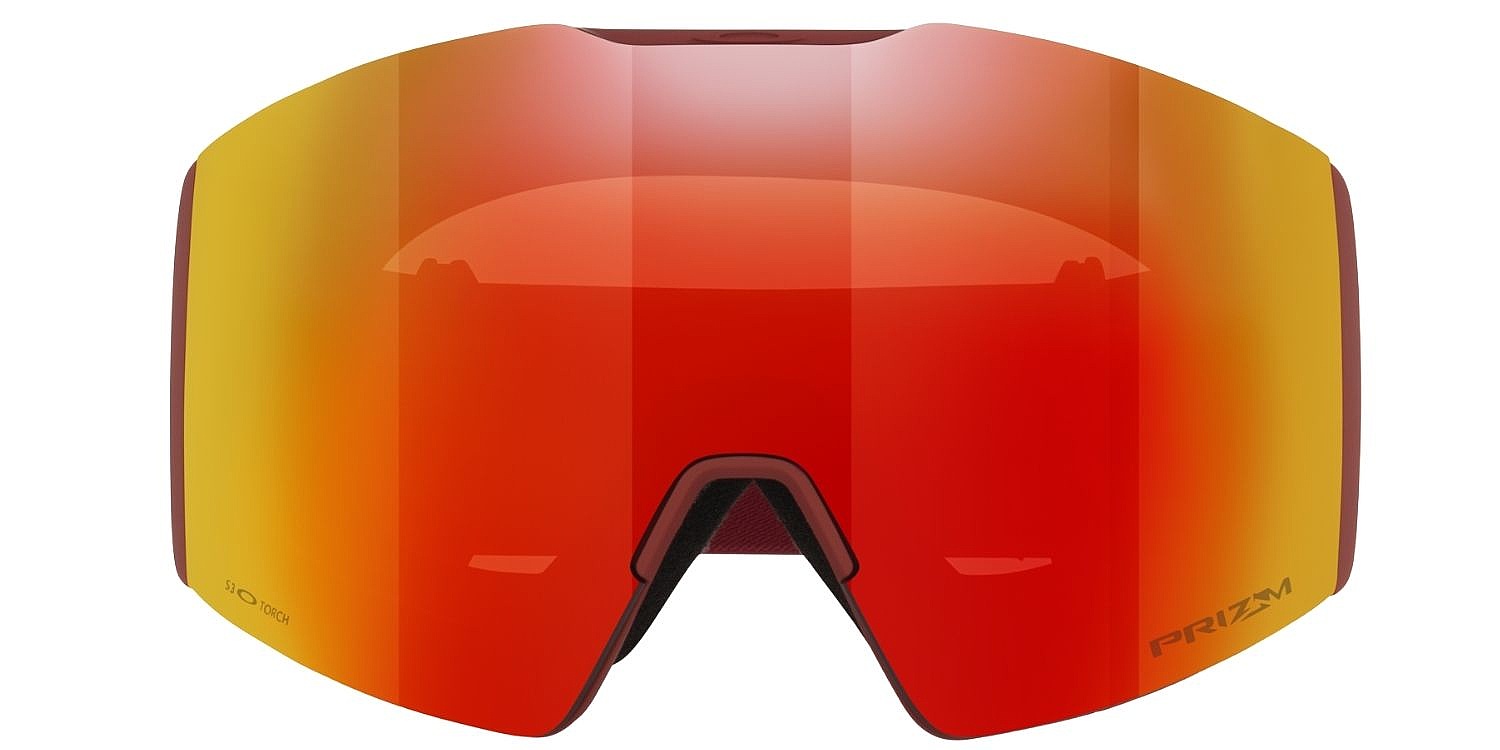 Skibrille Oakley Fall Line L - Iron Red/Prizm Snow Torch Iridium