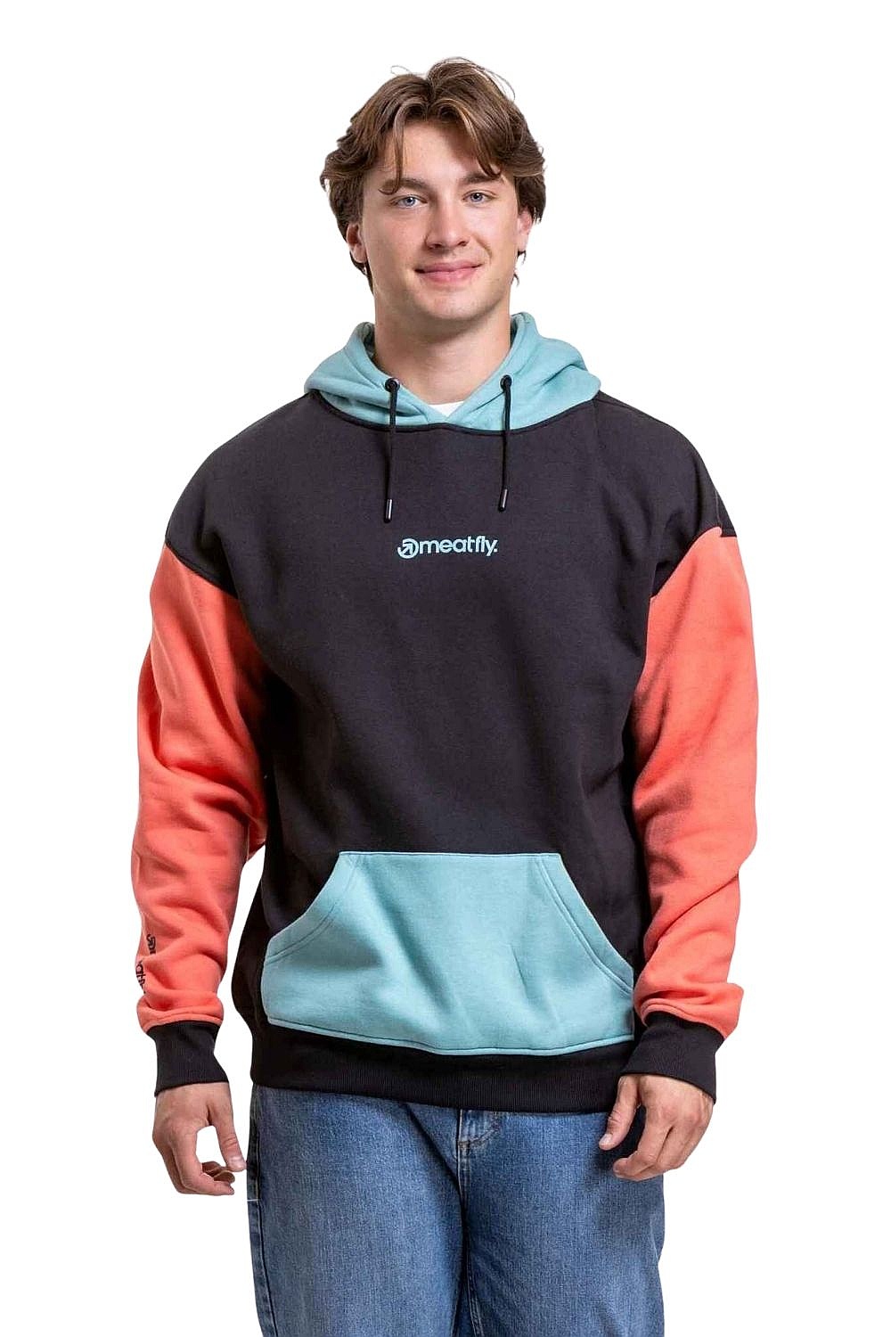 Sweatshirt Meatfly Fry - Black/Mango