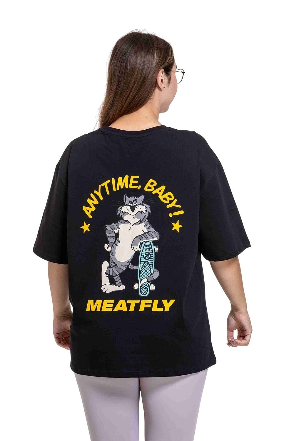 tričko Meatfly T-Cat - Black