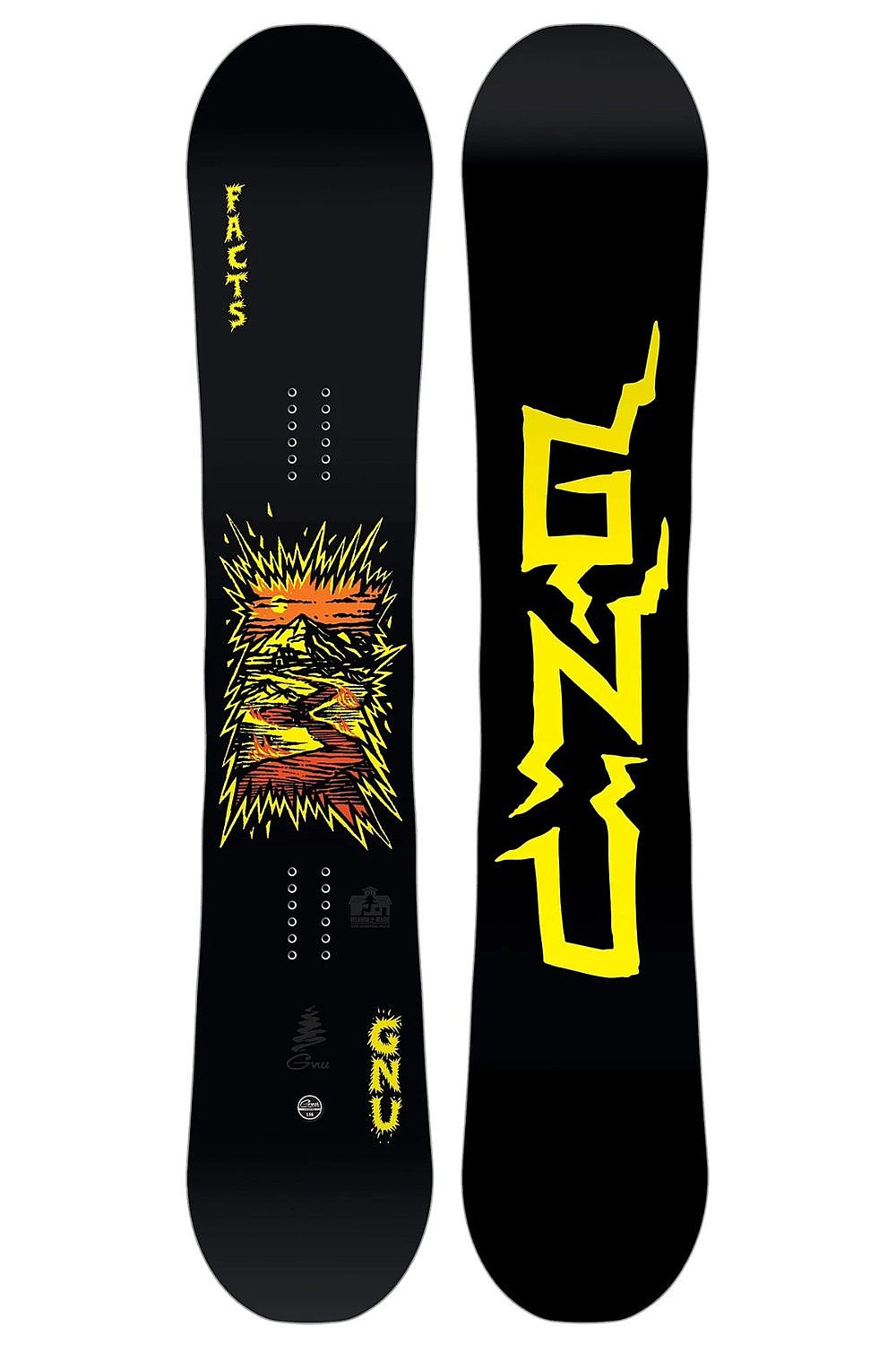 snowboard GNU Facts Banana Wide - Assorted