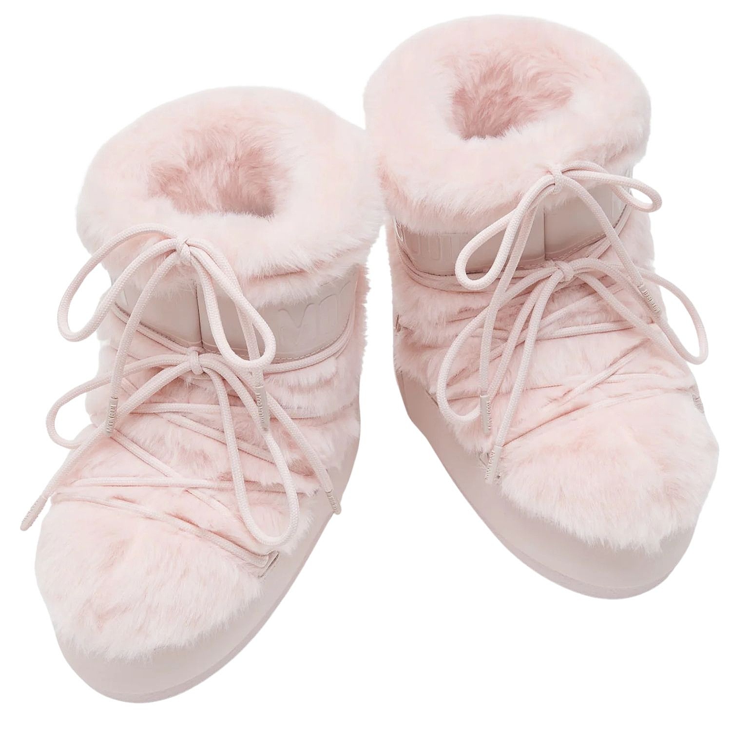buty Moon Boot Icon Low Faux Fur - Dusty Pink - women´s