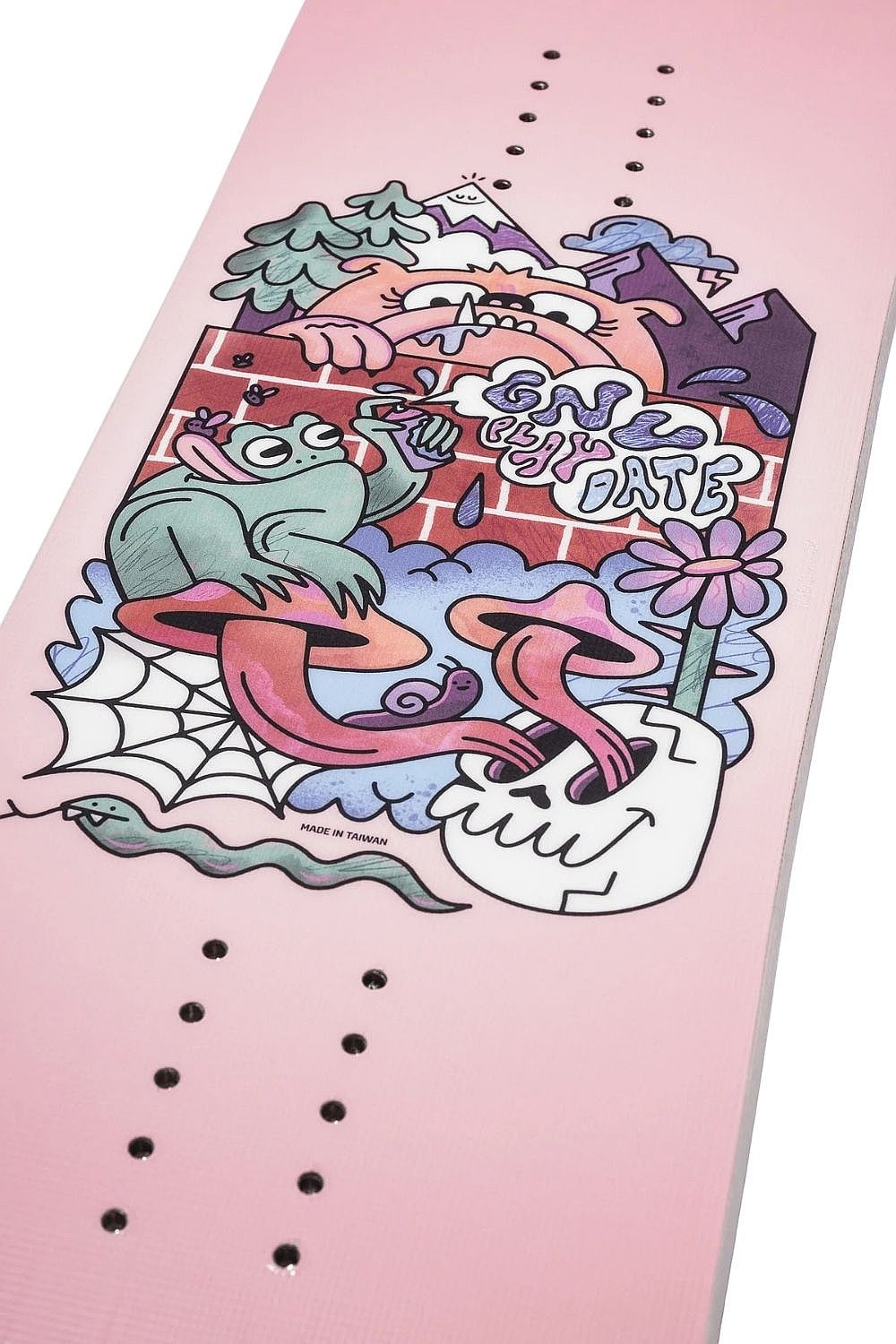 komplet snowboardowy GNU Play Date Package Grom - Peach - girl´s