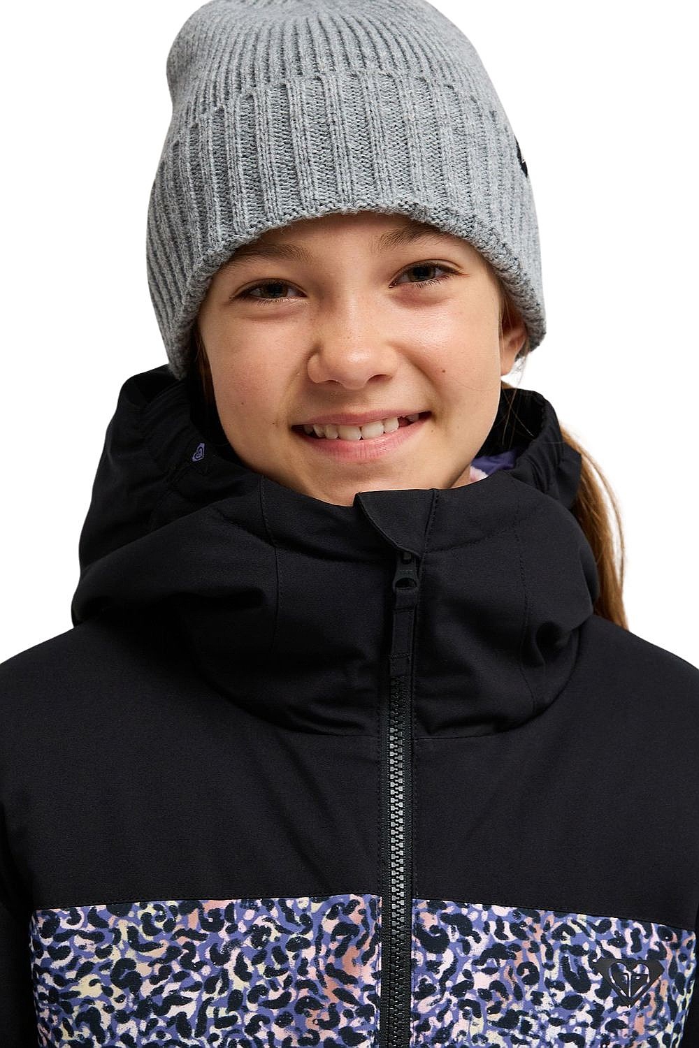 veste Roxy Snowyhill Printed Puffy - XPWB/True Black Wildin Out Rg - girl´s