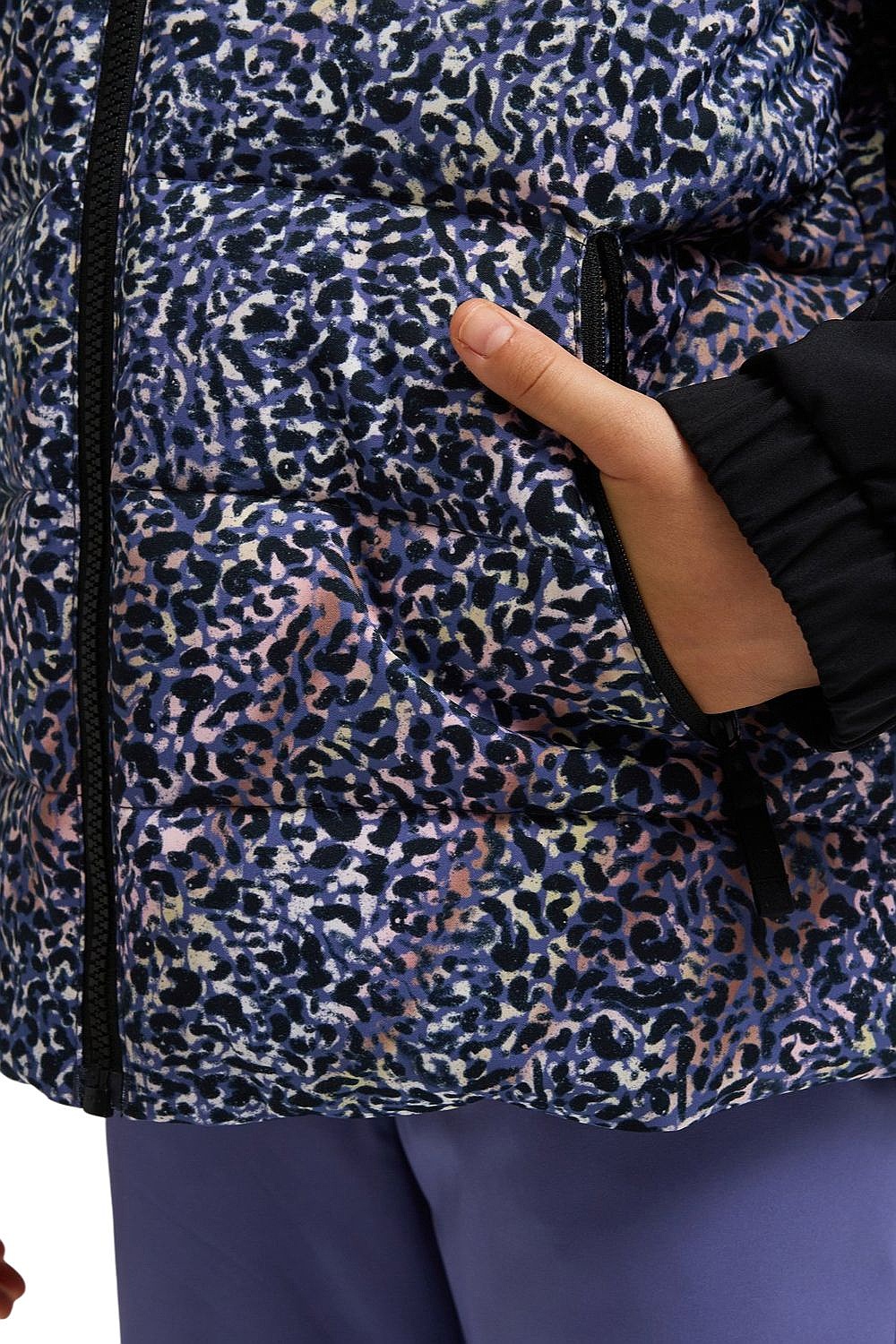 veste Roxy Snowyhill Printed Puffy - XPWB/True Black Wildin Out Rg - girl´s