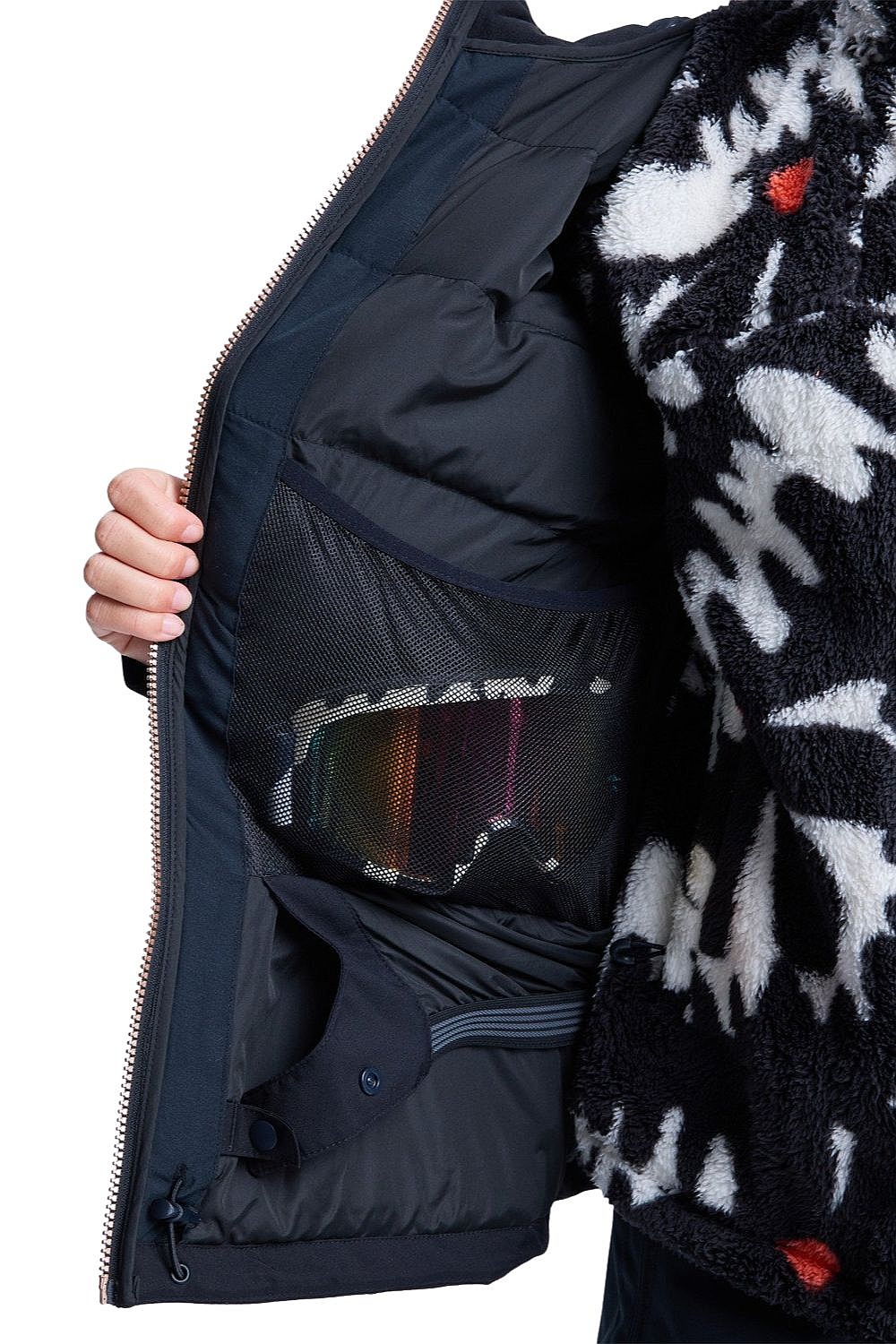 bunda Roxy Snowyhill Puffy - KVJ0/True Black - women´s