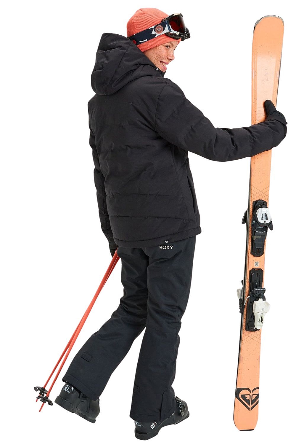 bunda Roxy Snowyhill Puffy - KVJ0/True Black - women´s