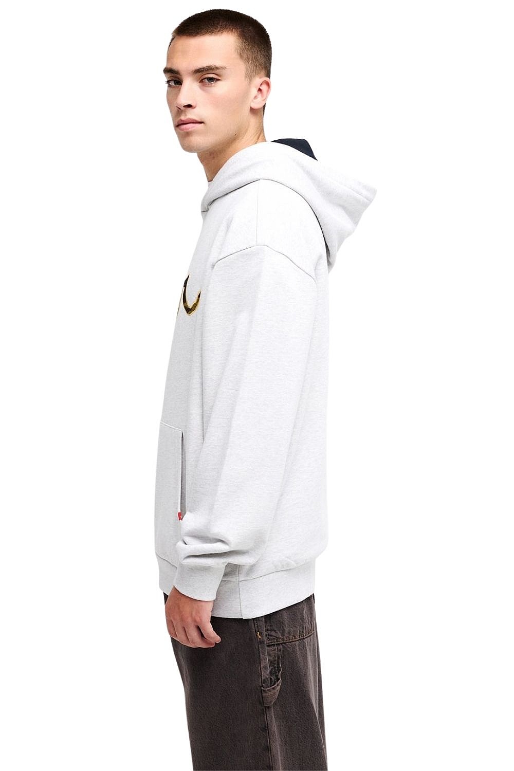 Sweatshirt Quiksilver YG Vortex Hood - SJSH/Light Grey Heather - men´s