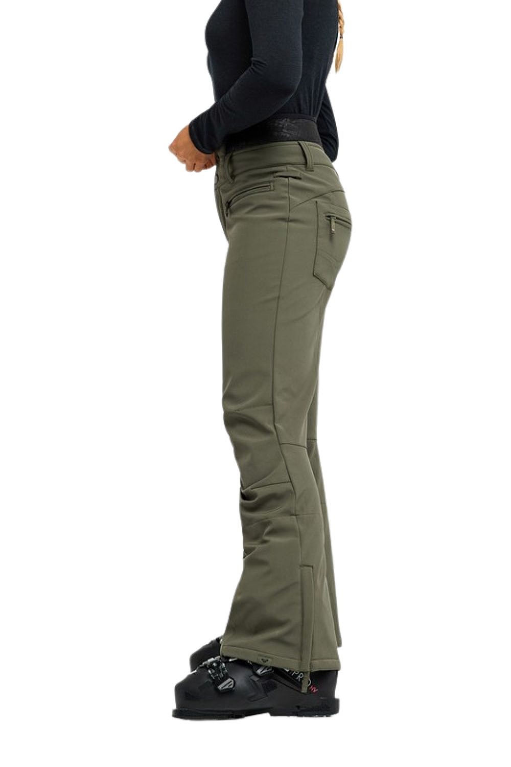 spodnie Roxy Rising High - GQM0/Beetle - women´s