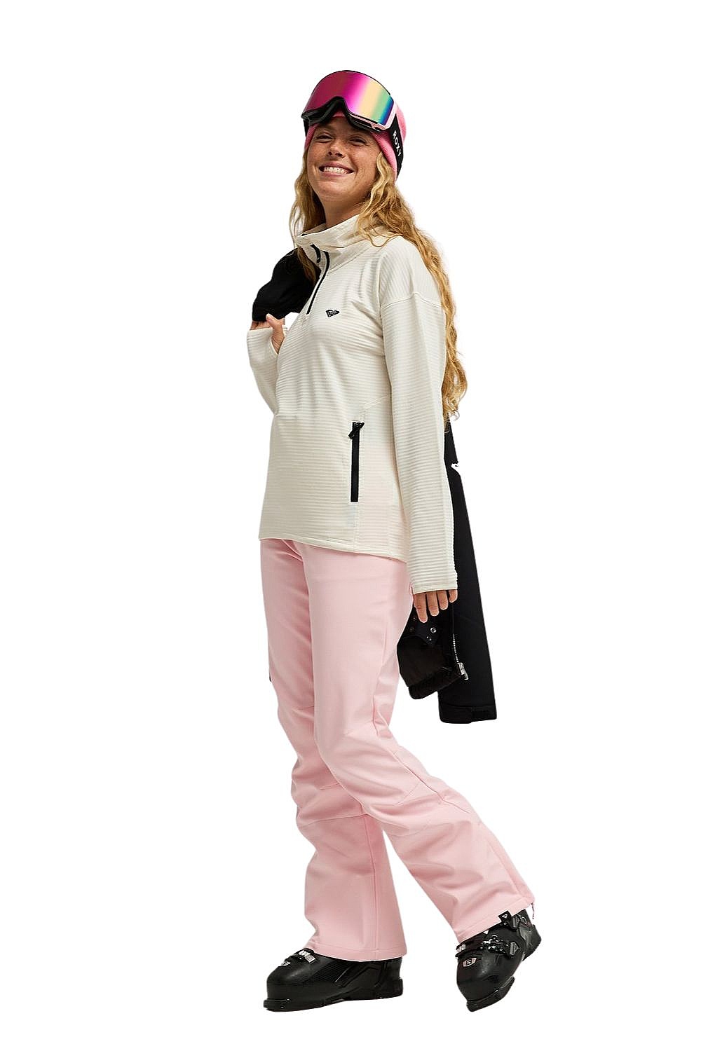 spodnie Roxy Rising High - MDA0/Rose Shadow - women´s