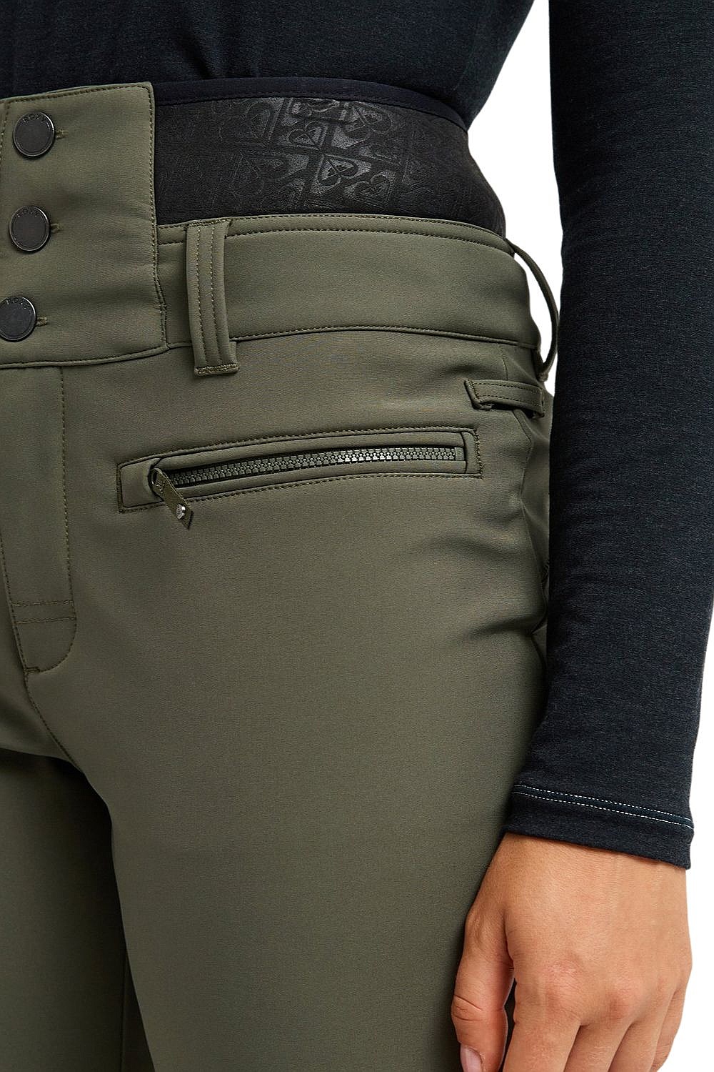 spodnie Roxy Rising High - GQM0/Beetle - women´s