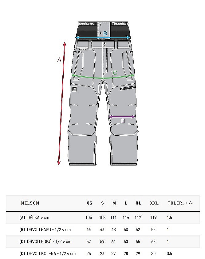 pantalon Horsefeathers Nelson - Lunar - men´s
