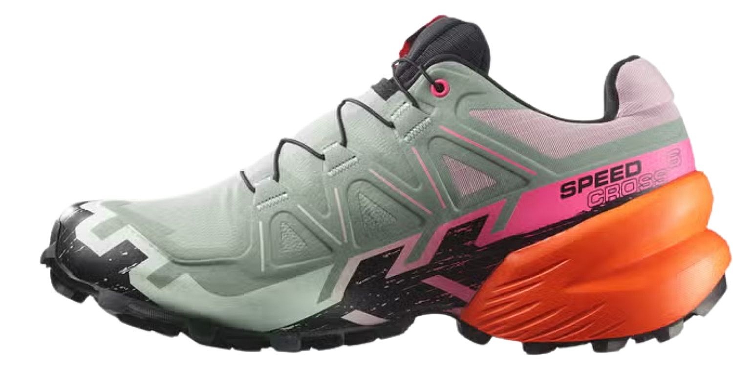 Schuhe Salomon Speedcross 6 GTX Icon W - Black/Green Milieu/Dragon Fire - women´s