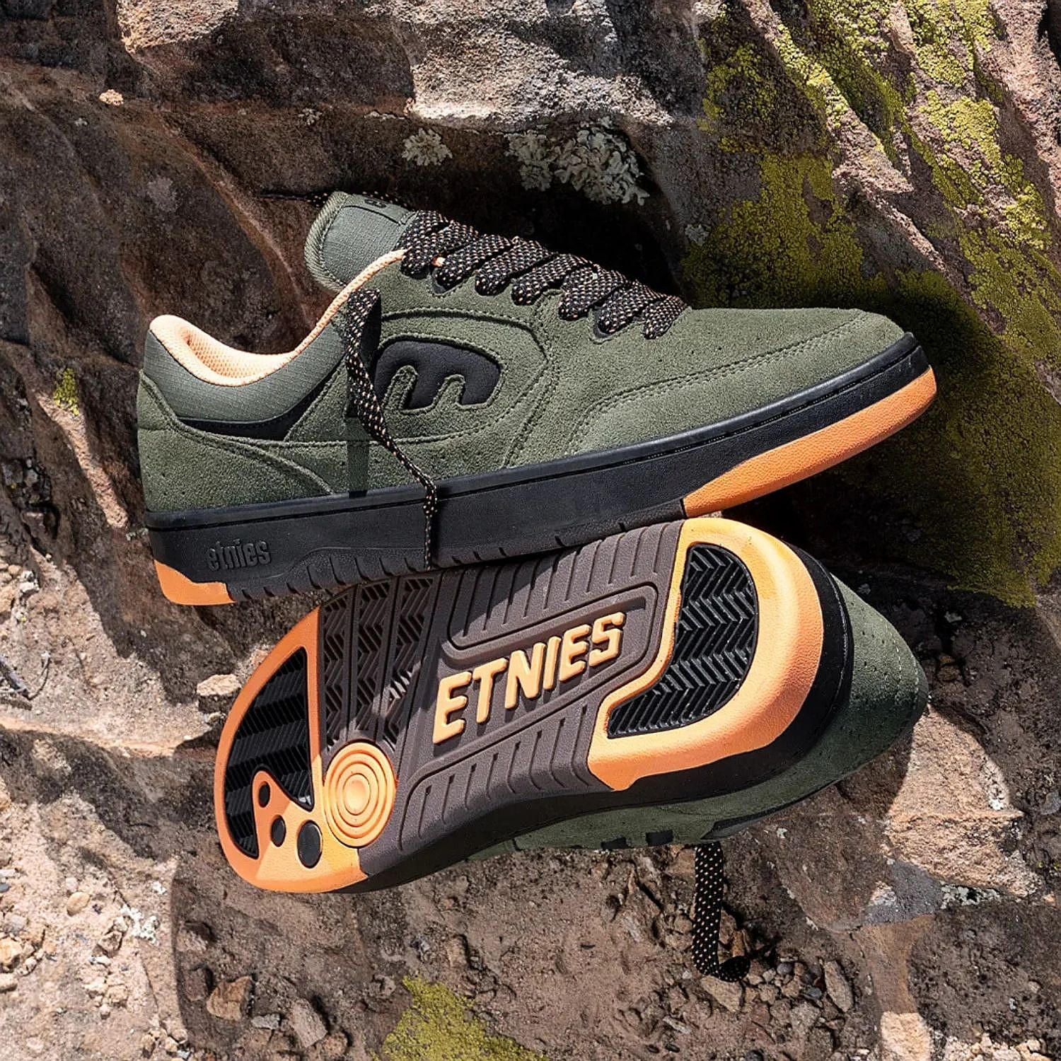 topánky Etnies Loot - Green/Orange - men´s