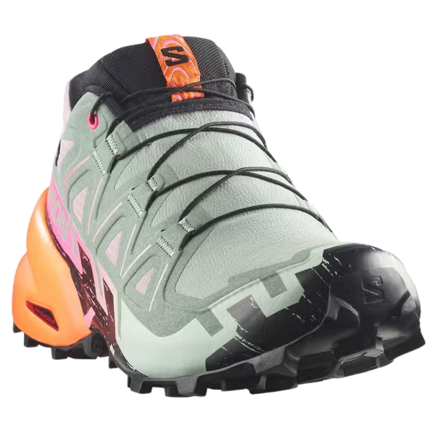 Schuhe Salomon Speedcross 6 GTX Icon W - Black/Green Milieu/Dragon Fire - women´s