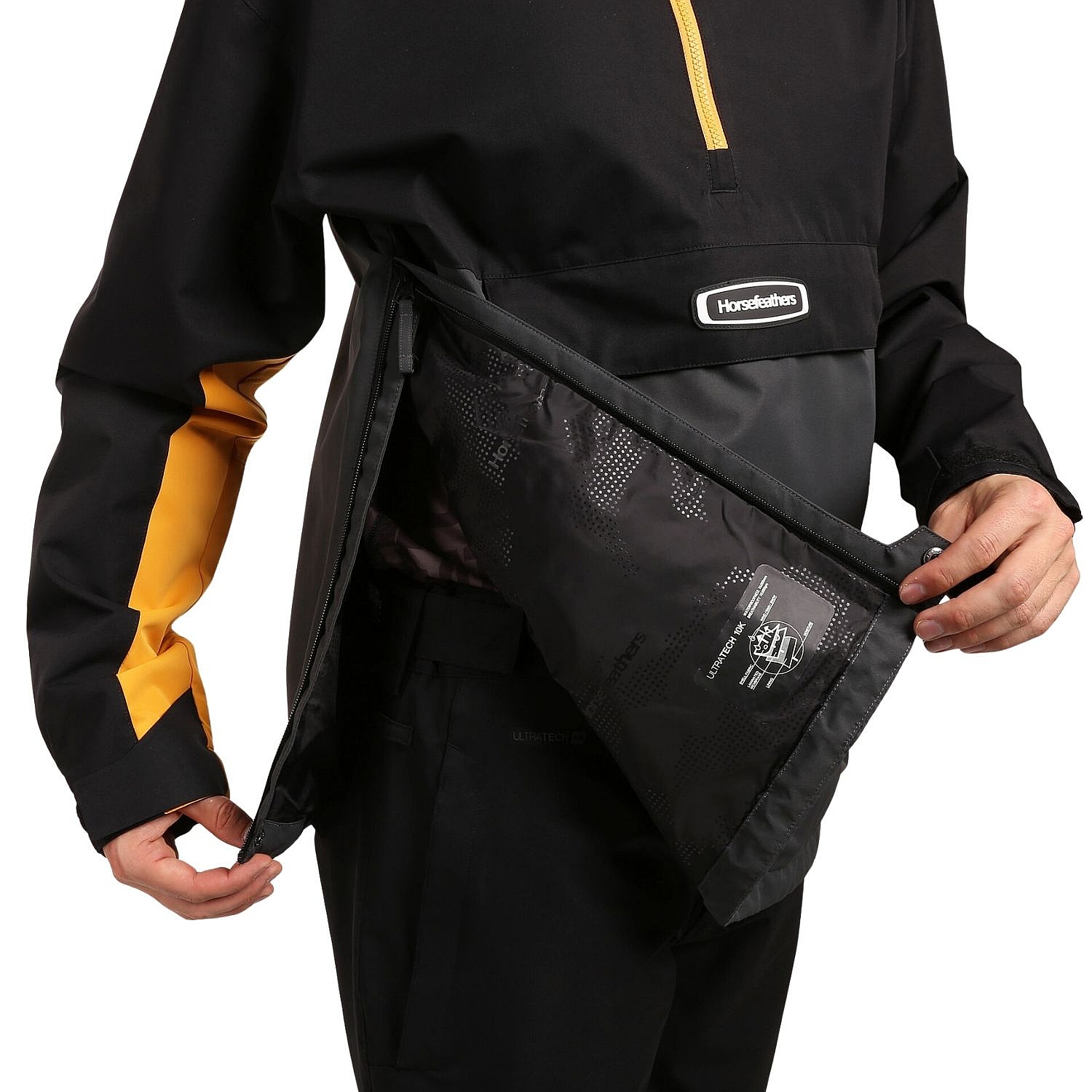veste Horsefeathers Heston - Black/Yellow Blaze - men´s
