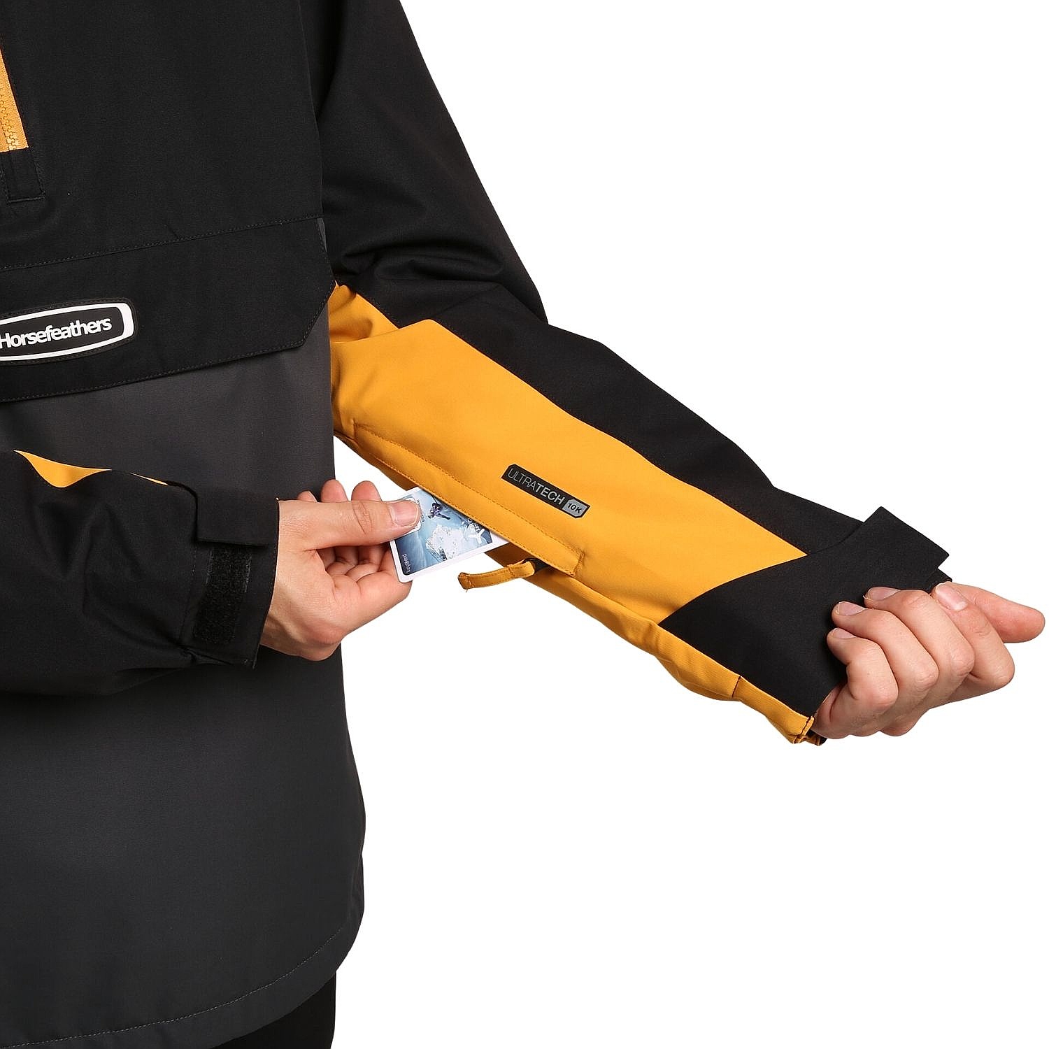 veste Horsefeathers Heston - Black/Yellow Blaze - men´s