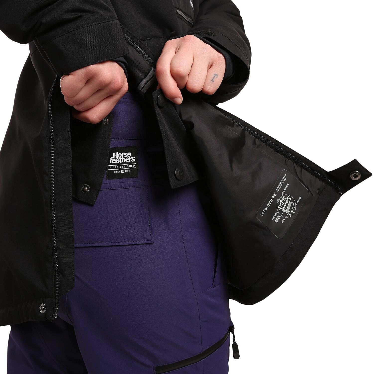 veste Horsefeathers Fiora - Black - women´s
