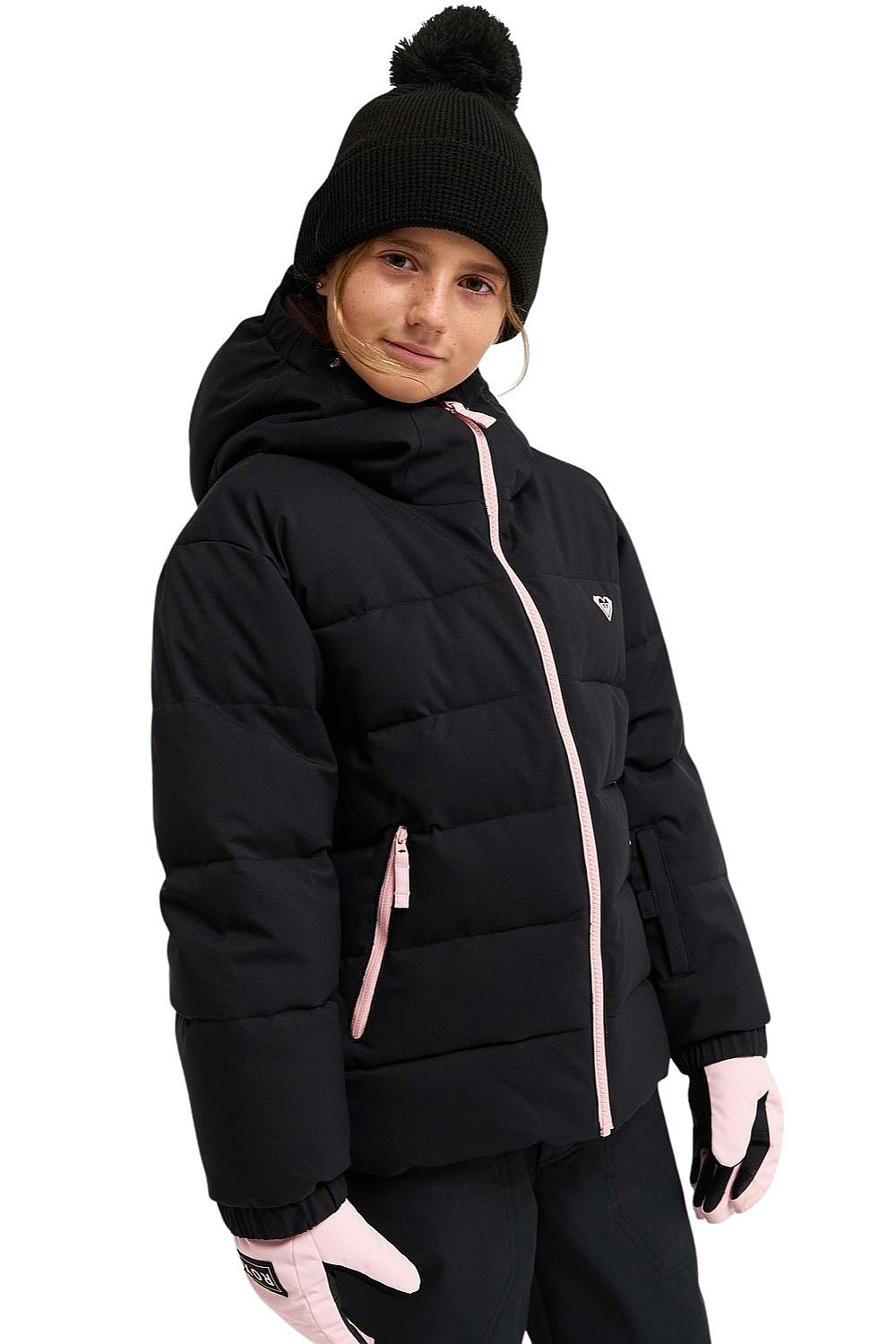 kurtka Roxy Snowyhill Puffy - KVJW/True Black - girl´s