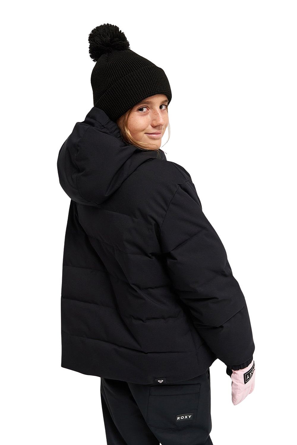 kurtka Roxy Snowyhill Puffy - KVJW/True Black - girl´s
