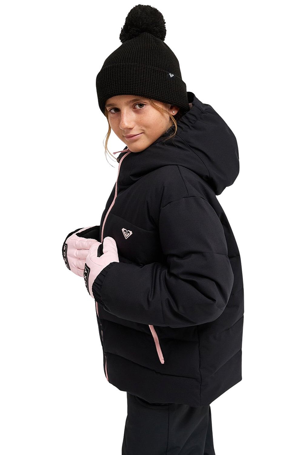 kurtka Roxy Snowyhill Puffy - KVJW/True Black - girl´s
