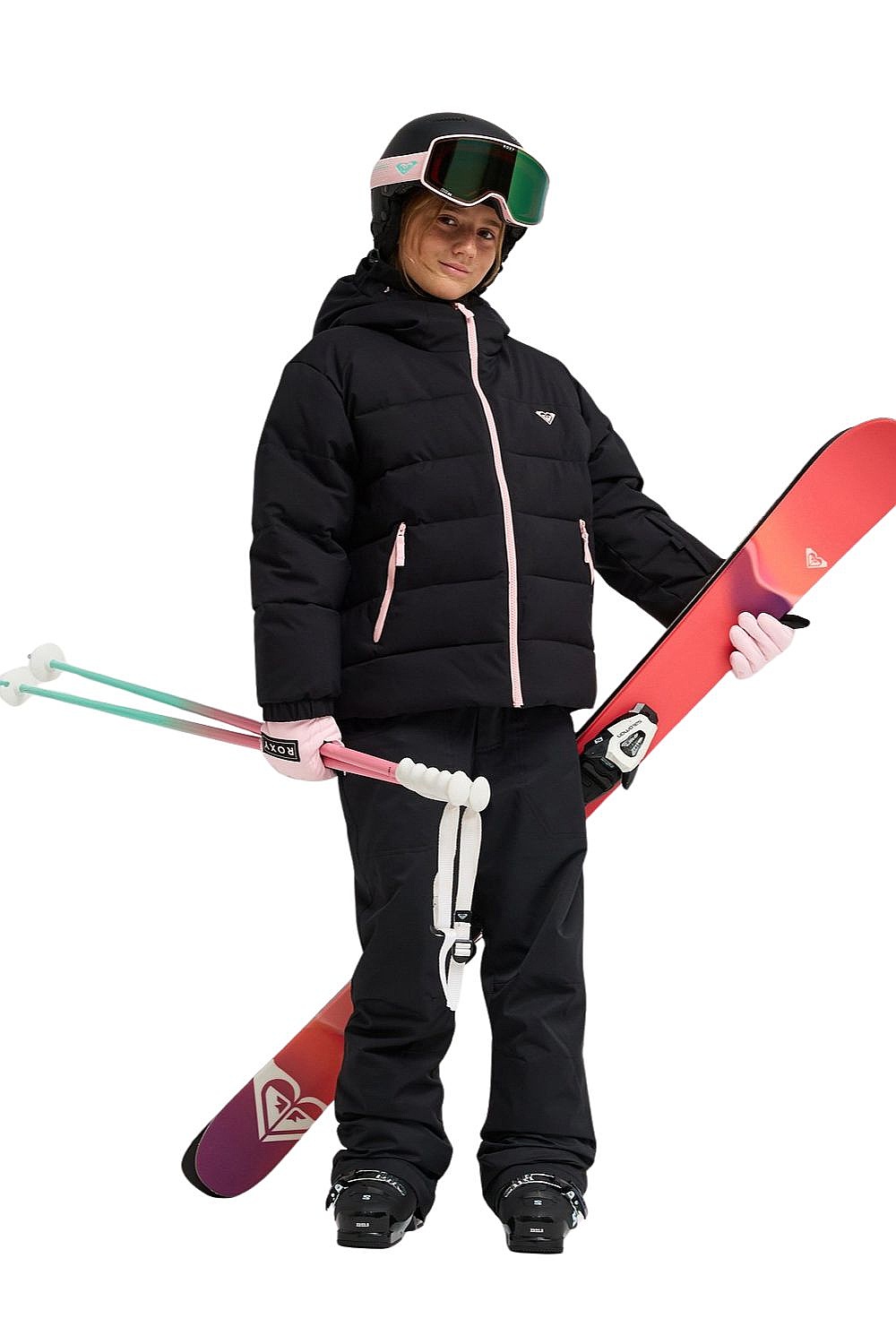 kurtka Roxy Snowyhill Puffy - KVJW/True Black - girl´s