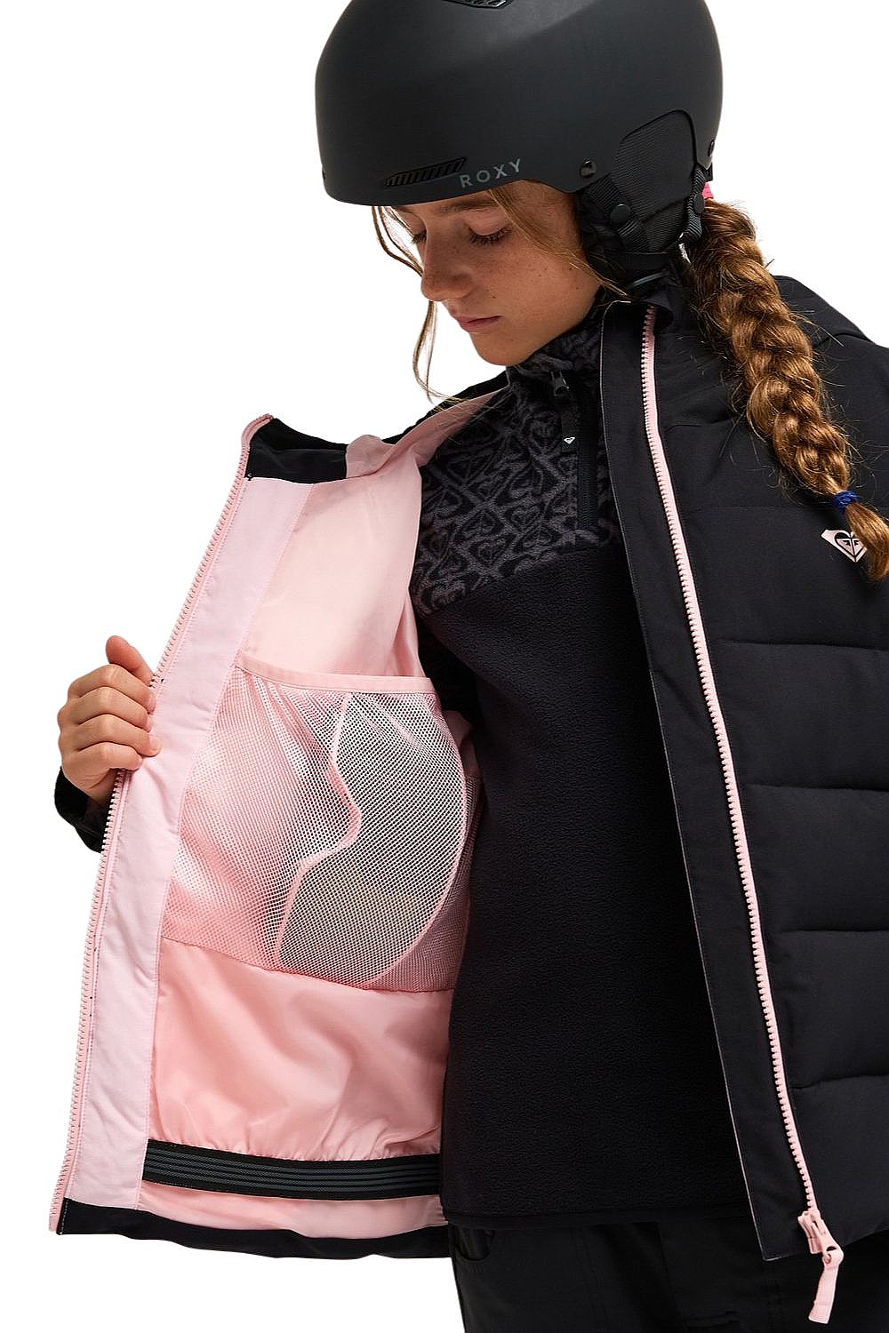 kurtka Roxy Snowyhill Puffy - KVJW/True Black - girl´s