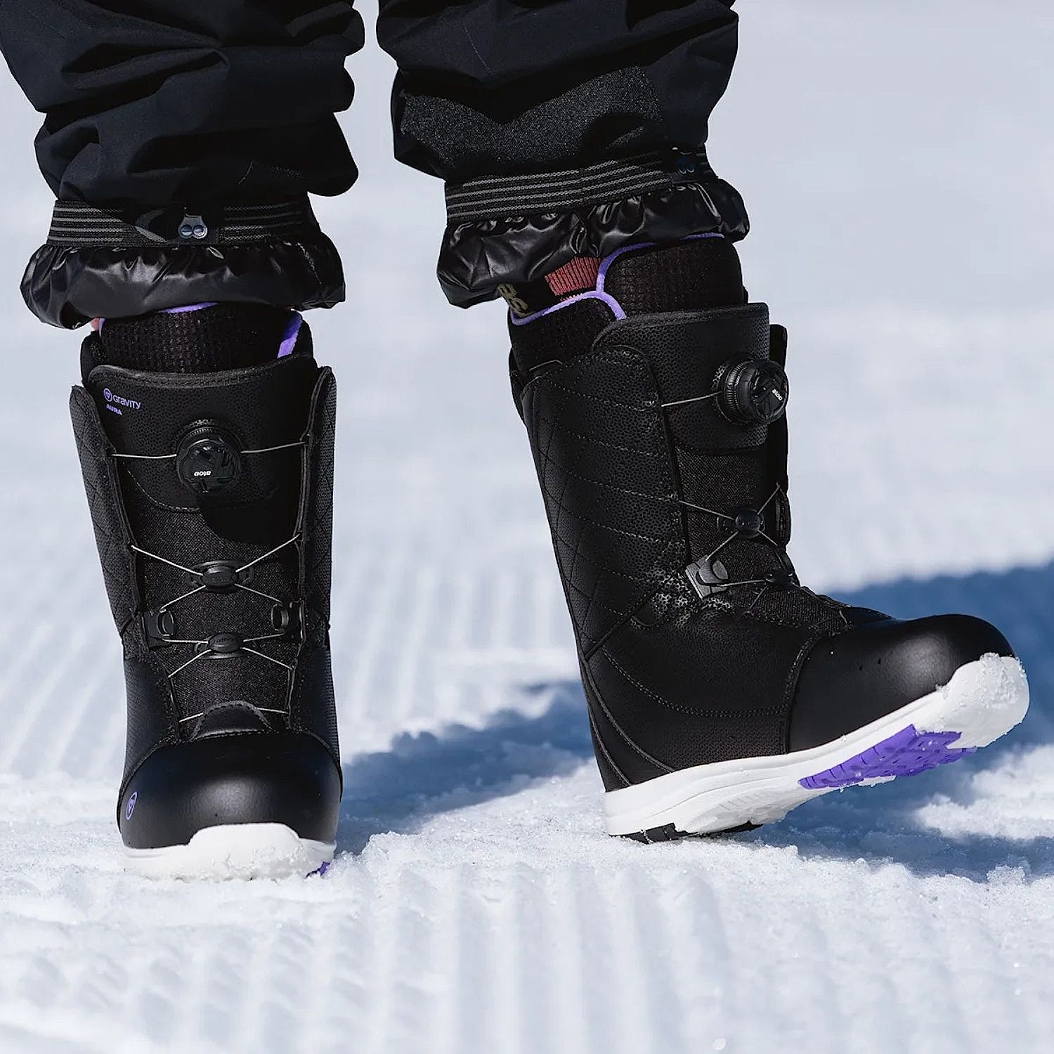 topánky Gravity Aura MOZ Boa - Black/Violet - women´s