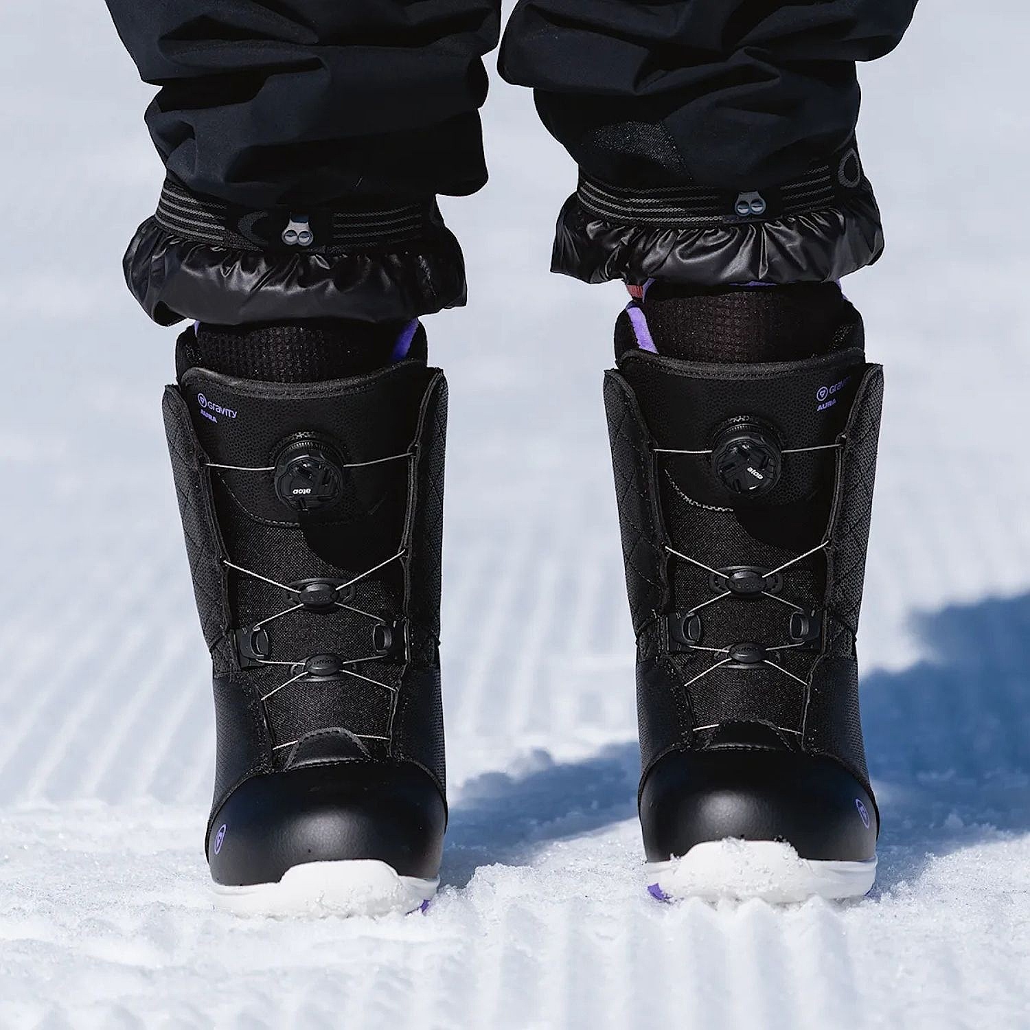 topánky Gravity Aura MOZ Boa - Black/Violet - women´s
