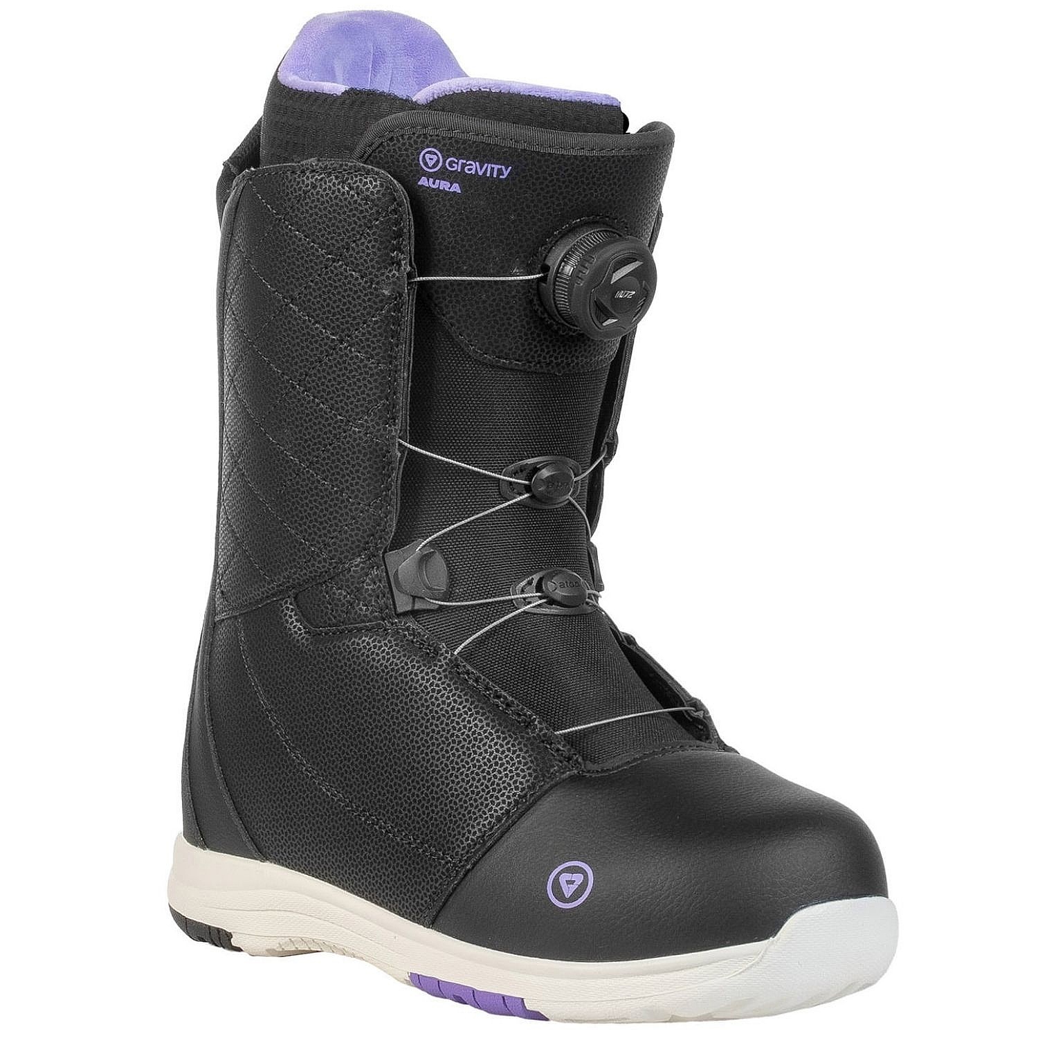 topánky Gravity Aura MOZ Boa - Black/Violet - women´s