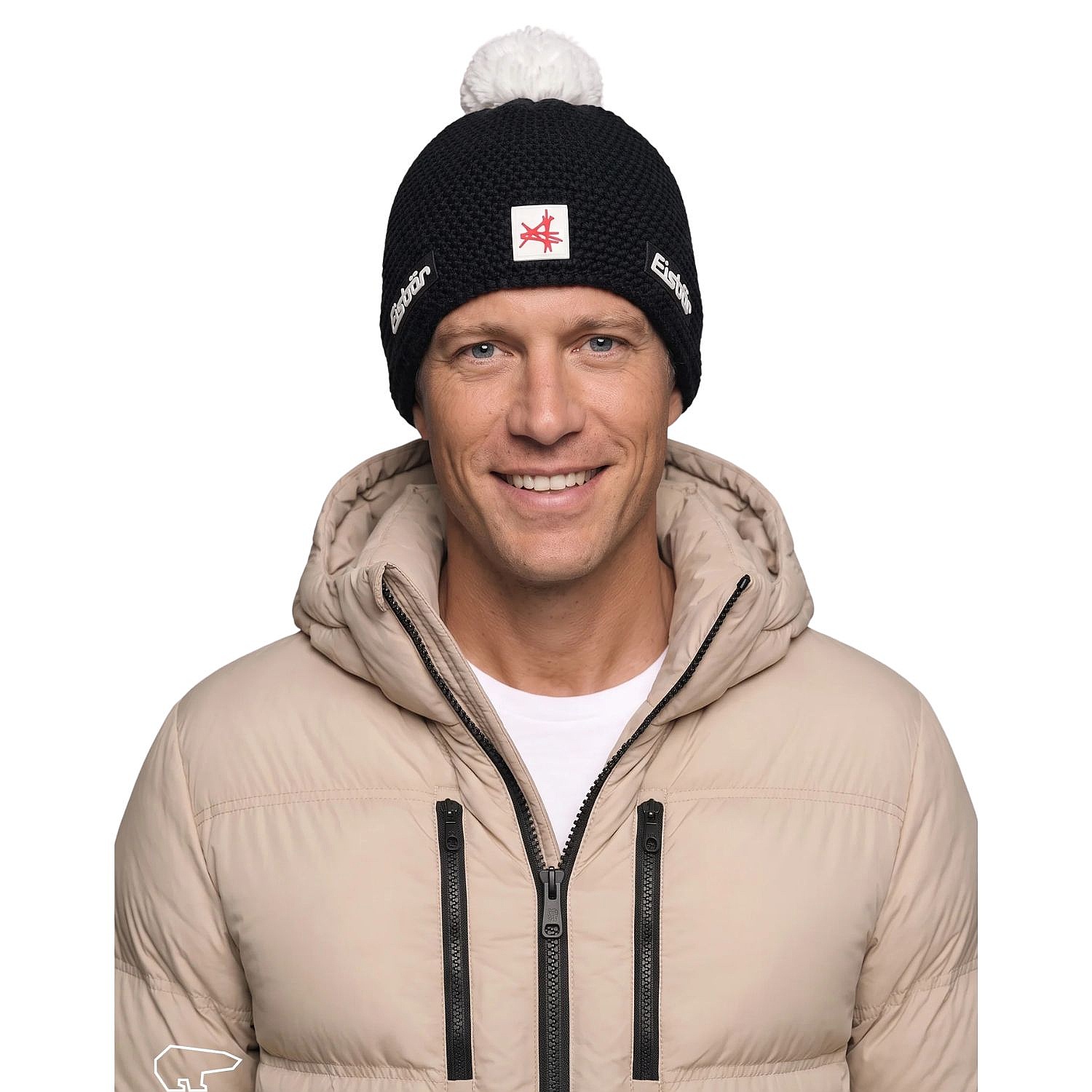 čiapka Eisbär Jamie Pompon MÜ SA - 109/Schwarz/White