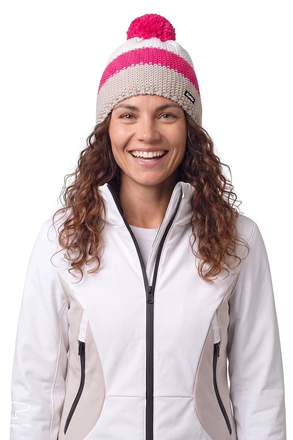 cap Eisbär Star Pompon MÜ - 133/Brushed Silver/Pitti Pink/White
