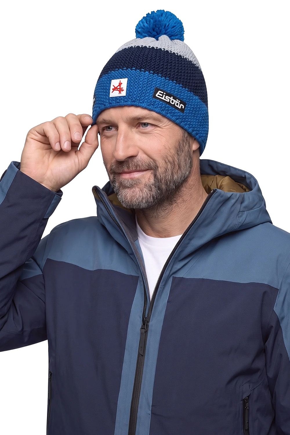 Mütze Eisbär Star Pompon MÜ SA - 249/Horizon Blue/Nacht/Fjord