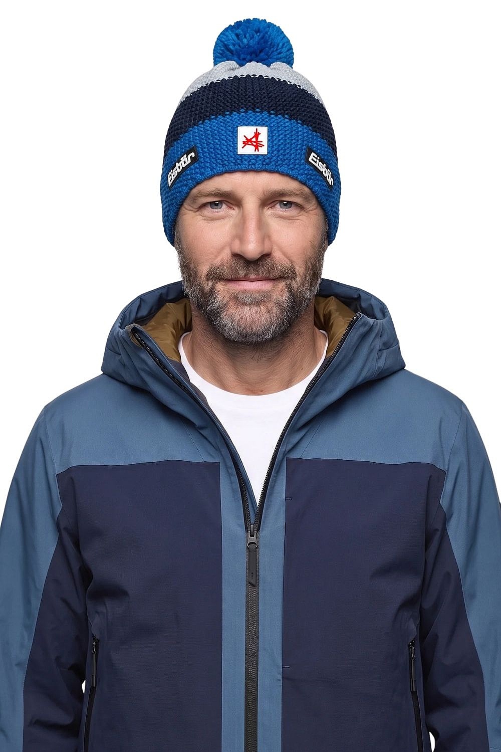 Mütze Eisbär Star Pompon MÜ SA - 249/Horizon Blue/Nacht/Fjord