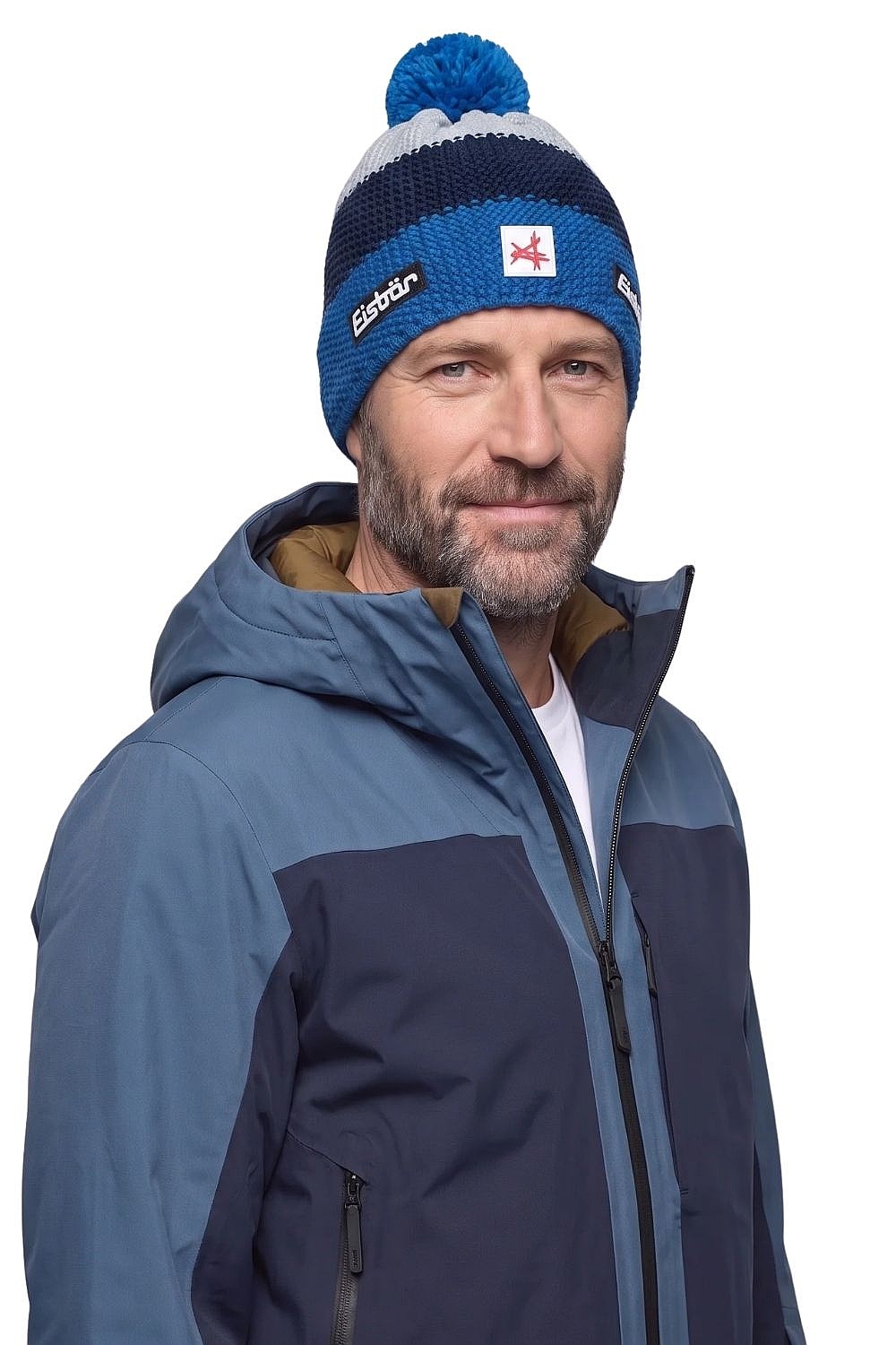 Mütze Eisbär Star Pompon MÜ SA - 249/Horizon Blue/Nacht/Fjord