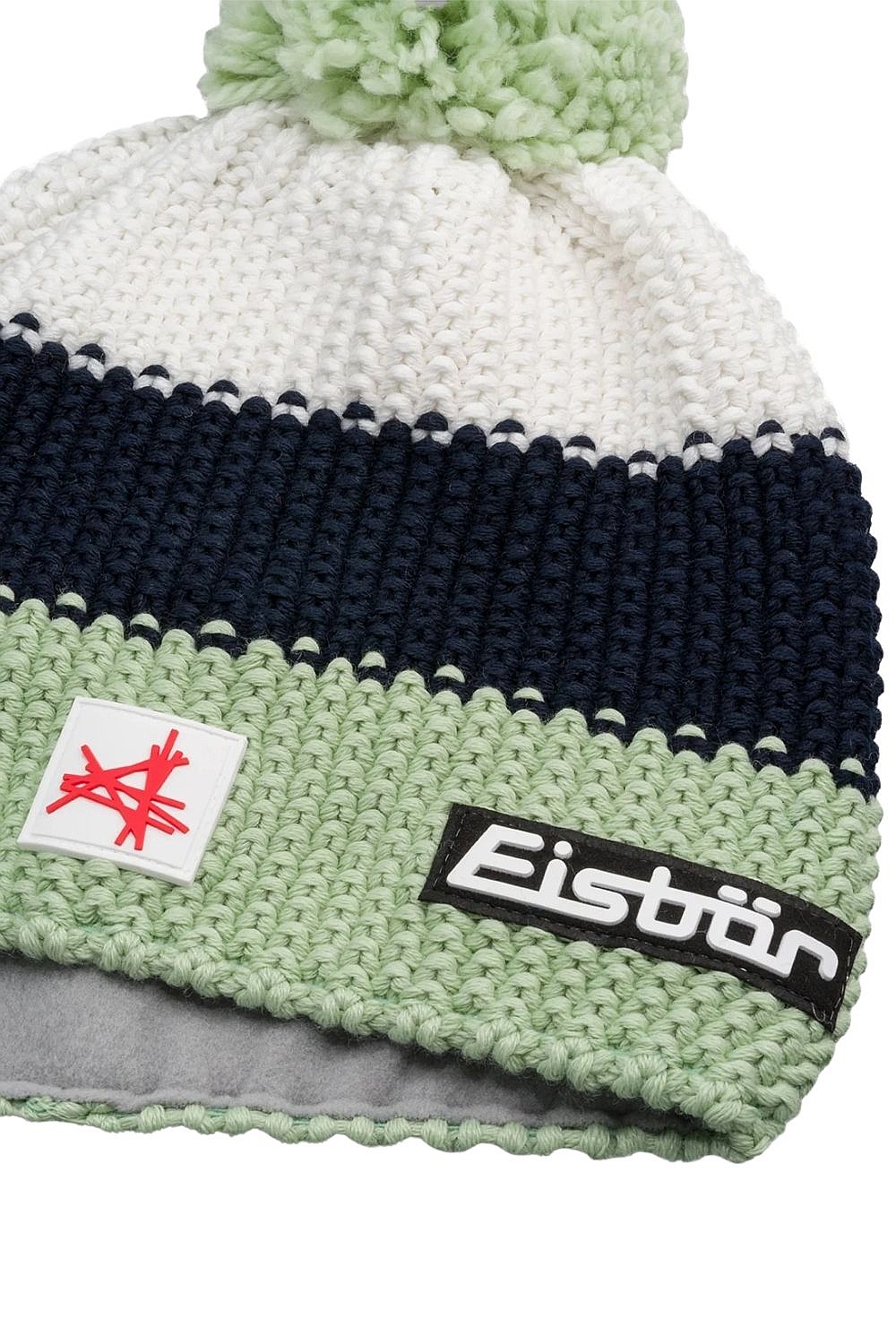 Mütze Eisbär Star Pompon MÜ SA - 672/Arctic Basil/Nacht/White