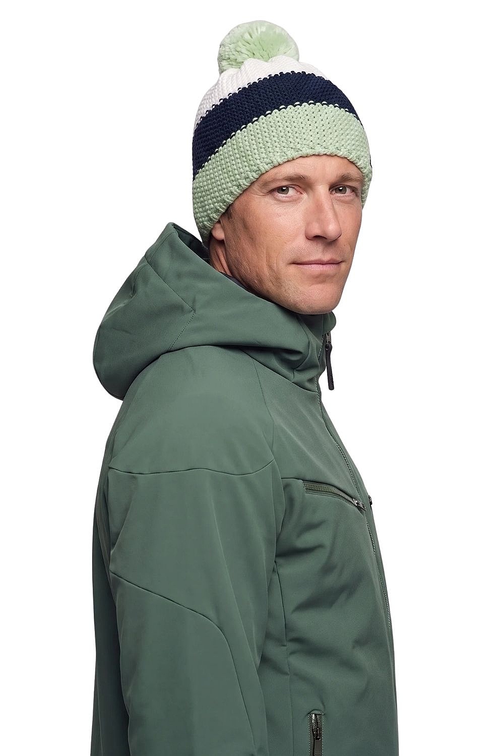 cap Eisbär Star Pompon MÜ - 672/Arctic Basil/Nacht/White