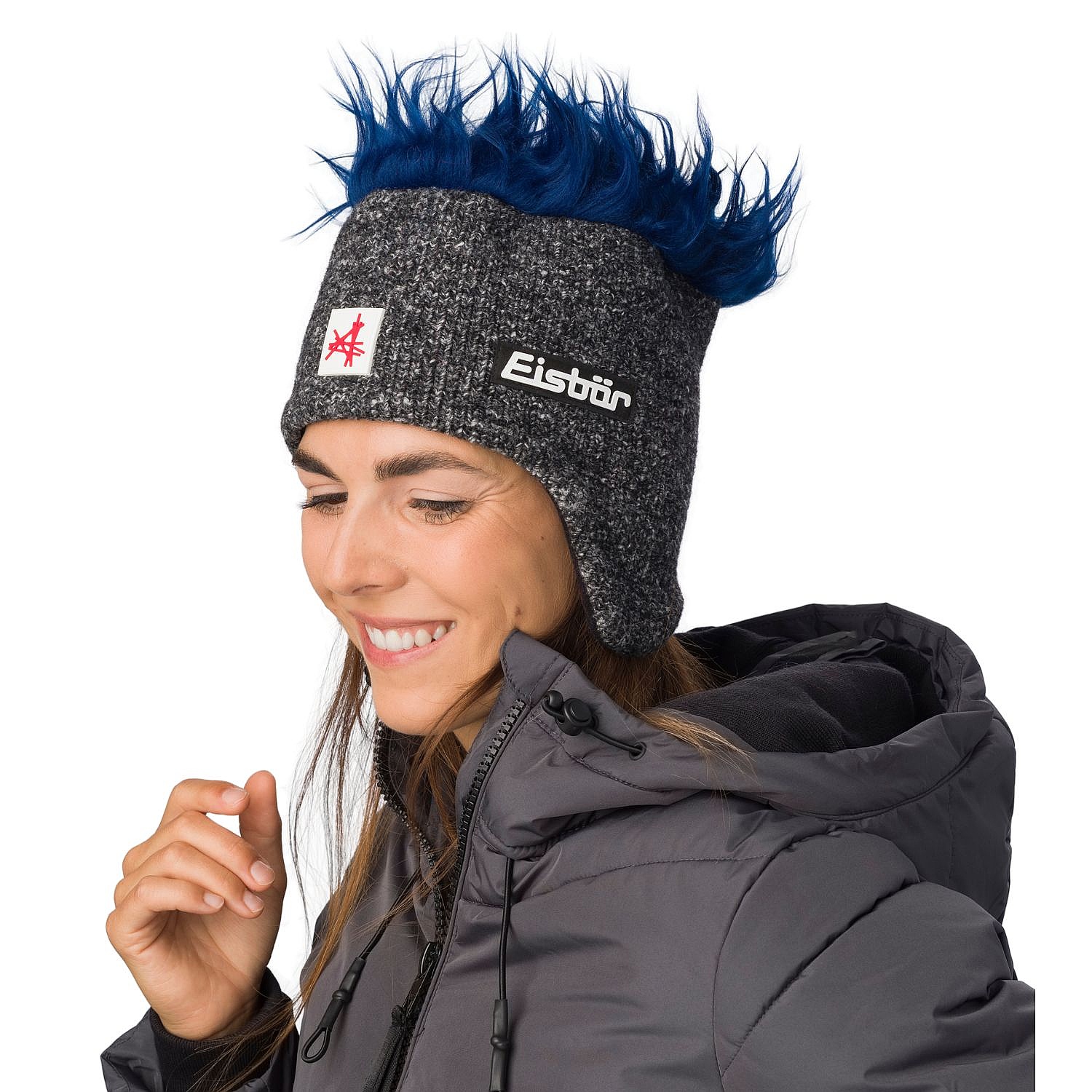 czapka Eisbär Cocker MÜ SA - 208/Grafitmele/Blau