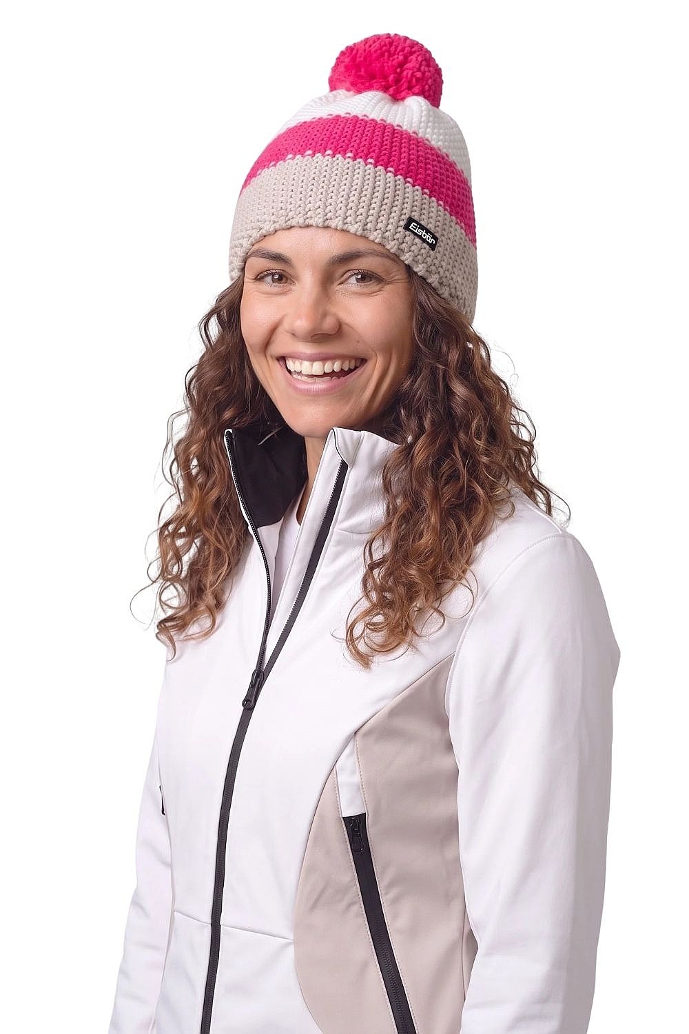cap Eisbär Star Pompon MÜ - 133/Brushed Silver/Pitti Pink/White