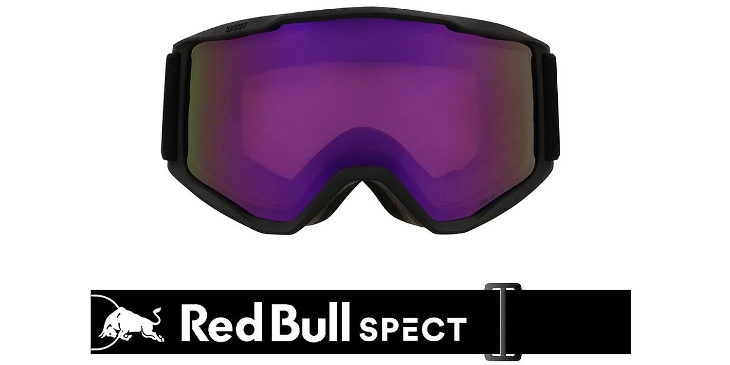 Skibrille Red Bull SPECT Neon - 07PU2/Matt Black/Brown/Purple Mirror