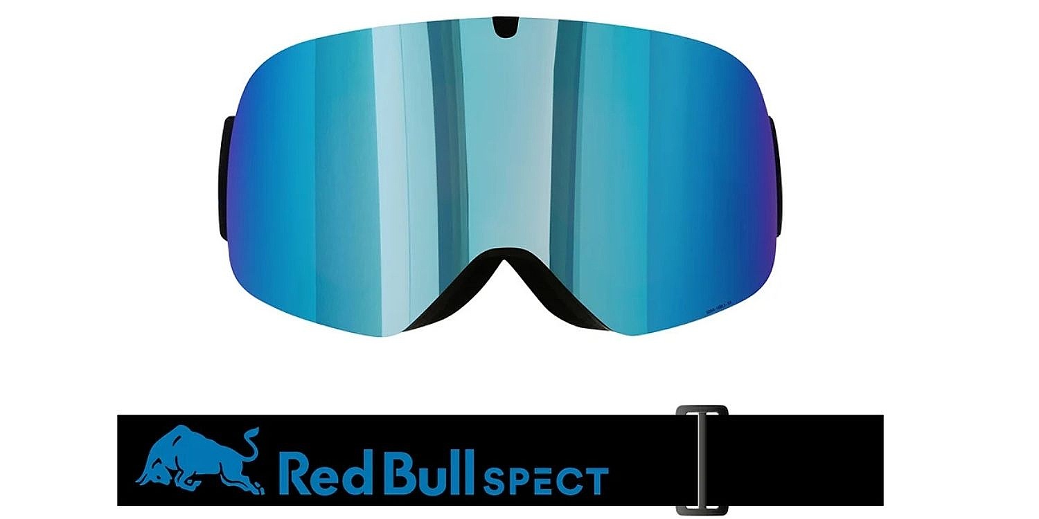 masque de ski  Red Bull SPECT Soar - 18BL3/Matt Black/Smoke/Blue Mirror