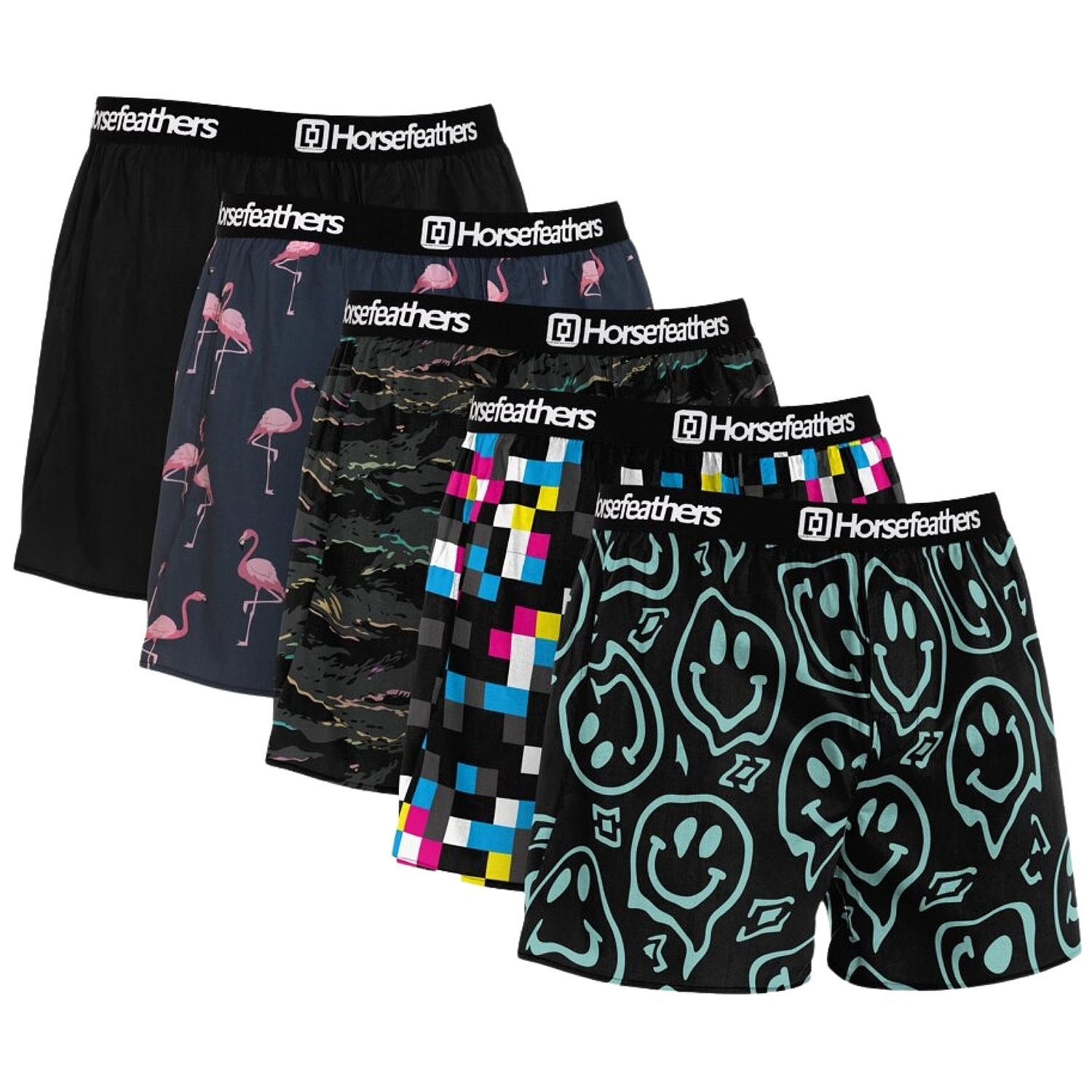 bokserki Horsefeathers Frazier 5 Pack - Bundle 5 - men´s