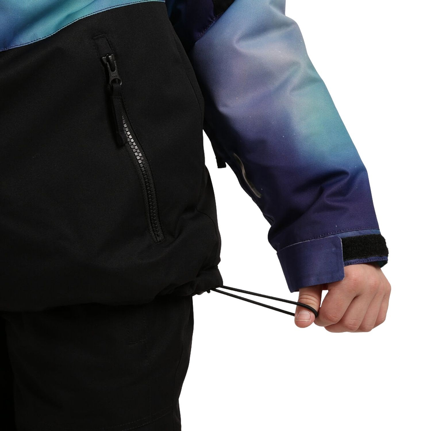 jacket Horsefeathers Juno - Black/Aurora - unisex junior