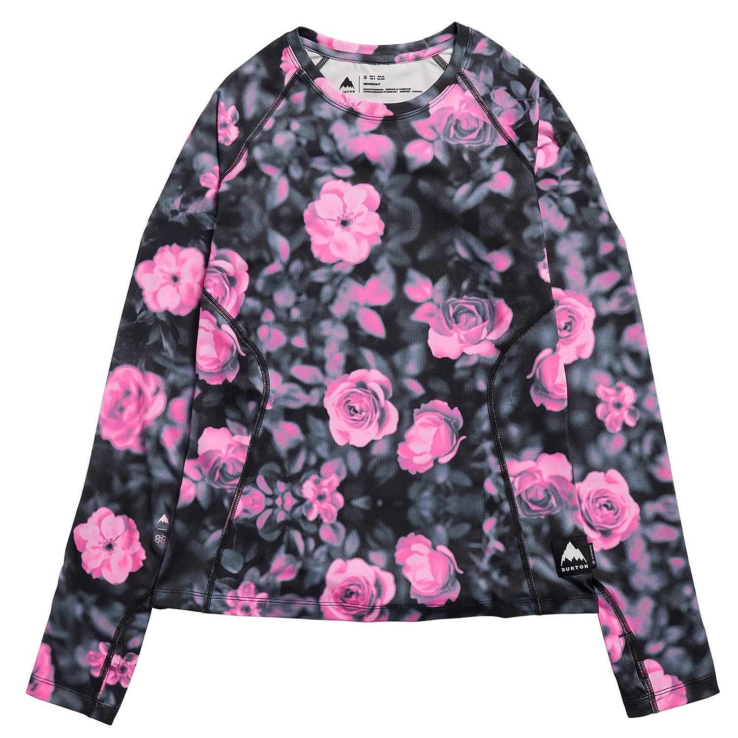 T-shirt Burton Synthetic Midweight Base Layer Crew LS - Shockwave Floral - women´s