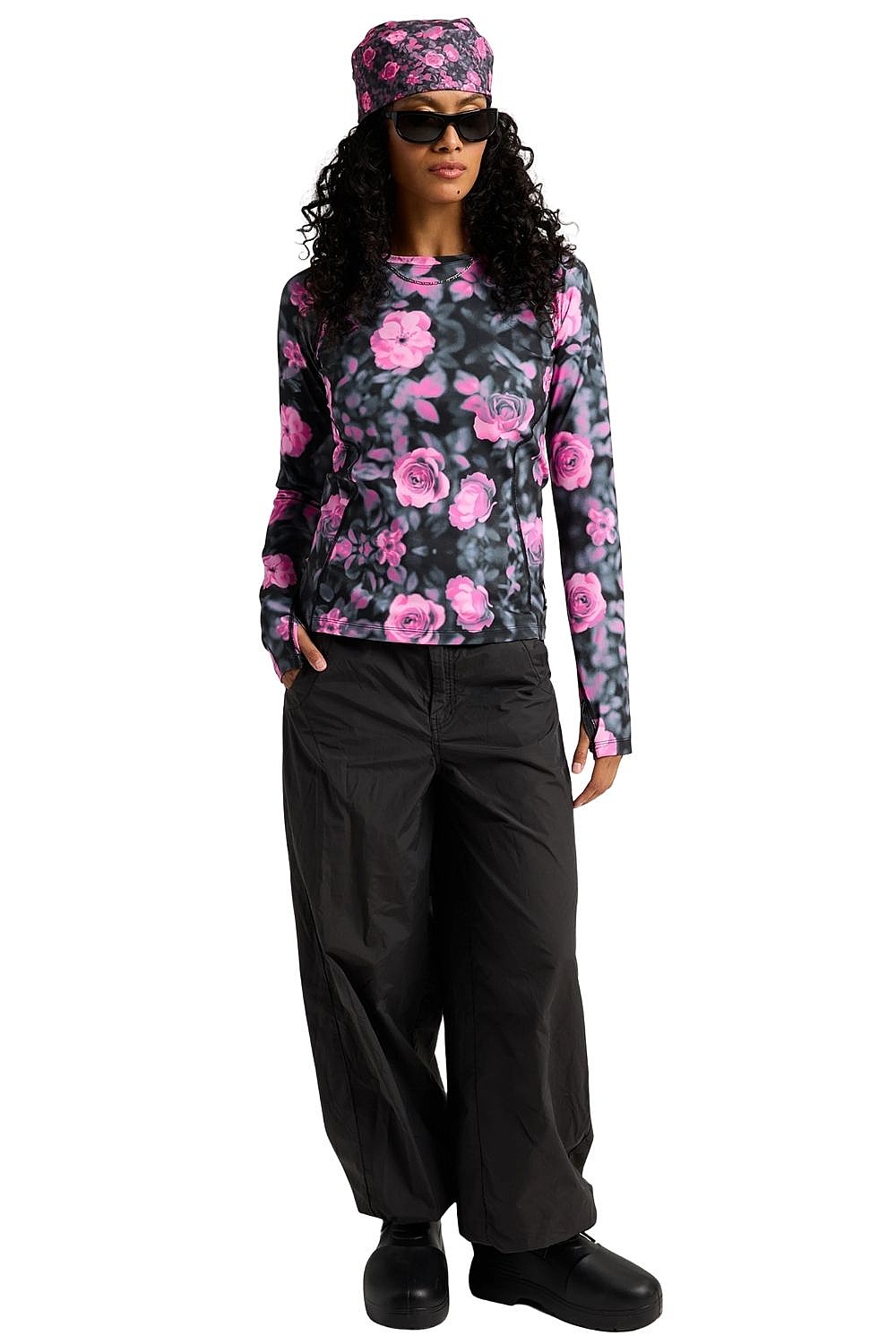 T-shirt Burton Synthetic Midweight Base Layer Crew LS - Shockwave Floral - women´s