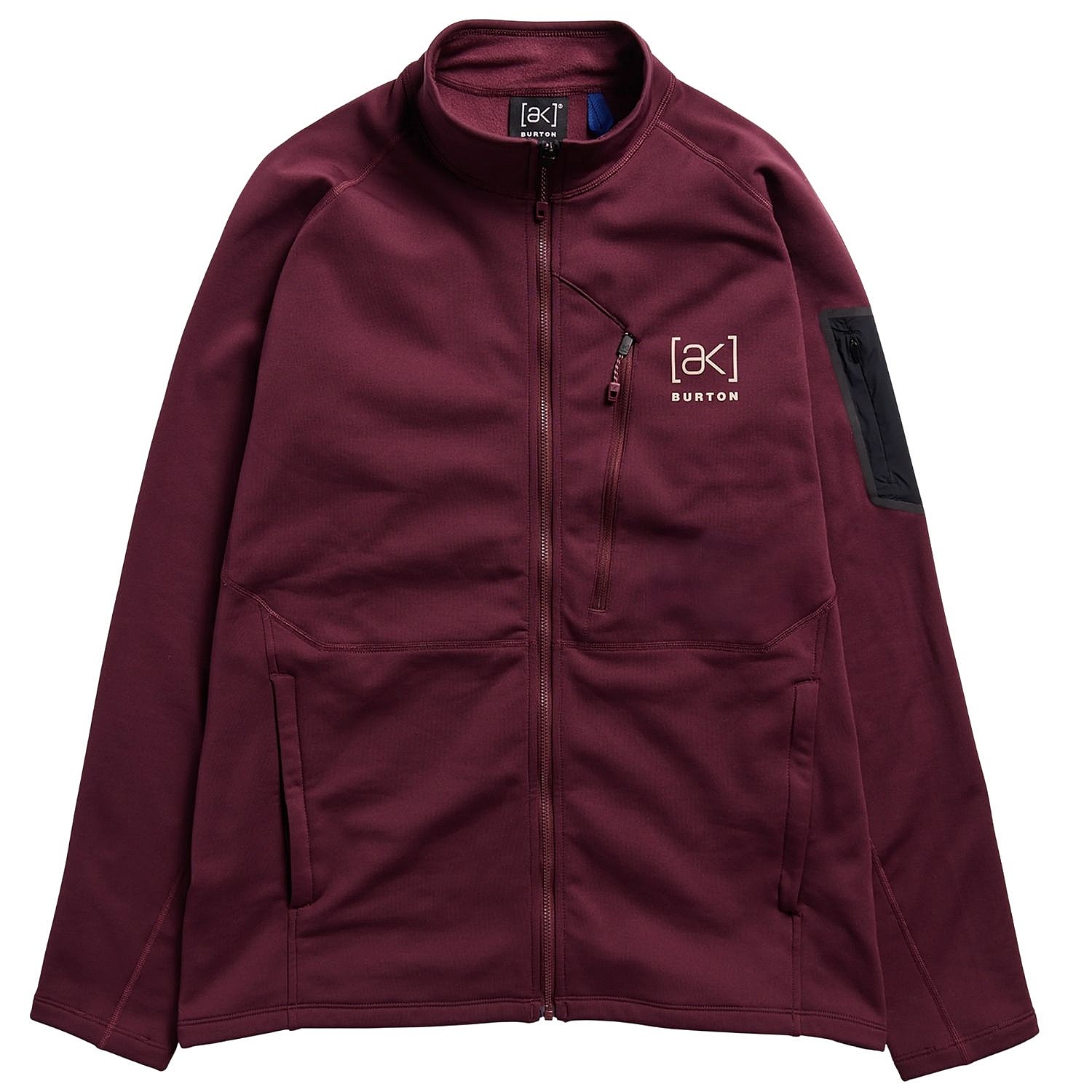 sweat-shirt Burton Baker AK Stretch Fleece Zip - Rum Raisin - men´s
