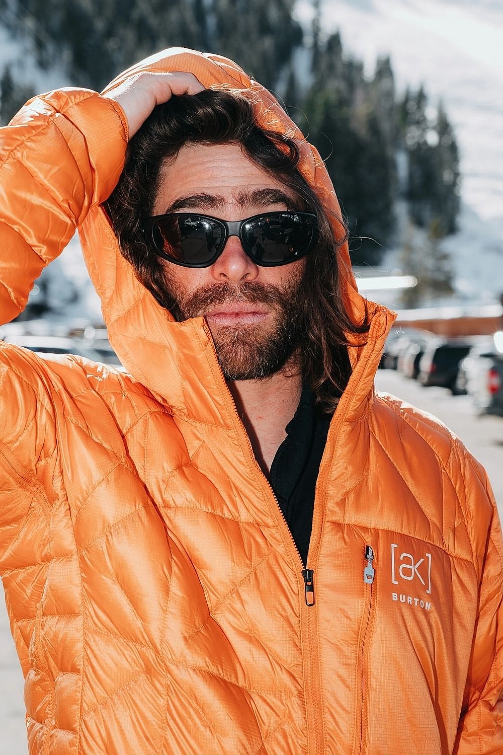 veste Burton Baker AK Hooded Down - Goldfish Orange - men´s