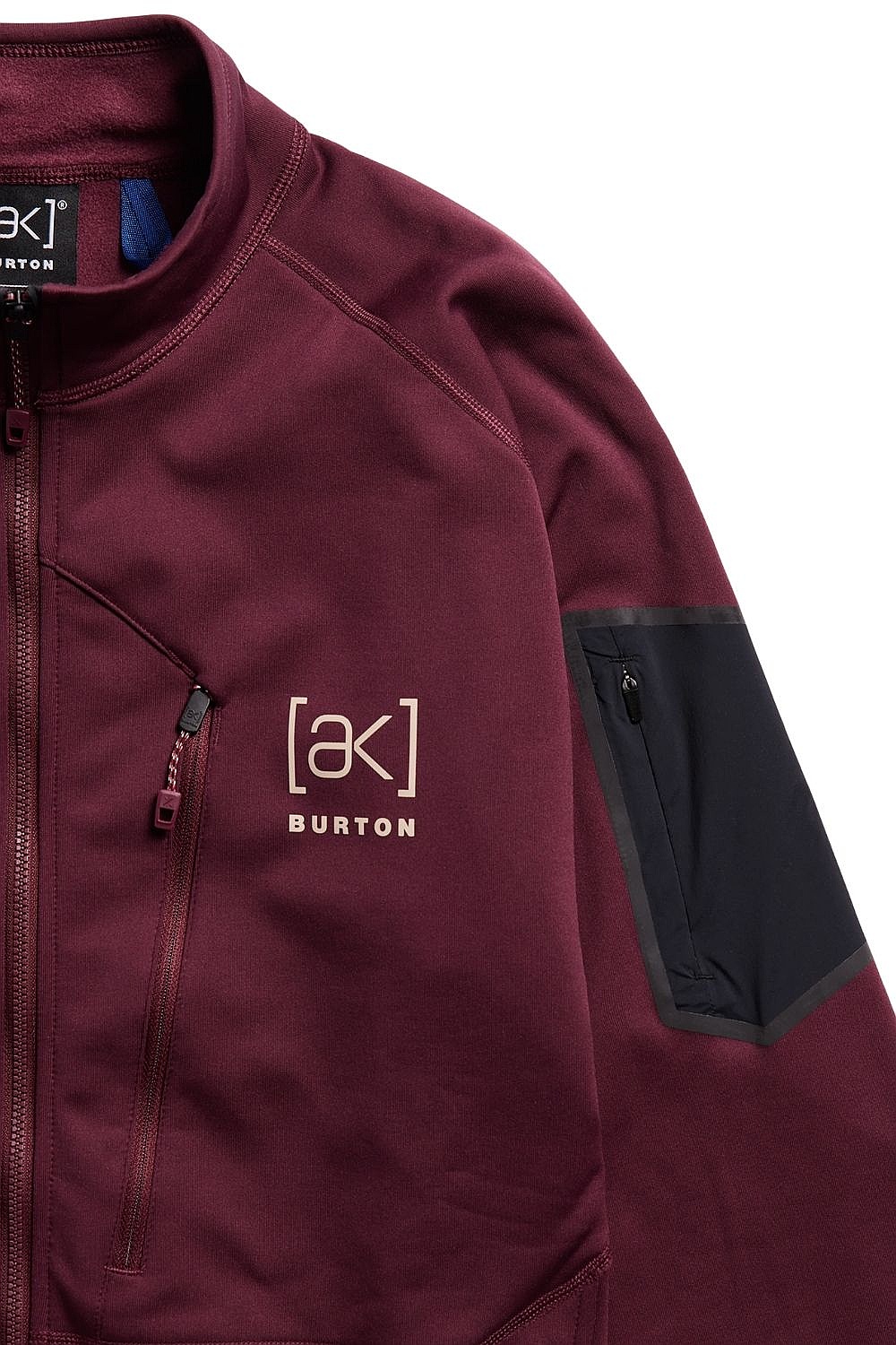 sweat-shirt Burton Baker AK Stretch Fleece Zip - Rum Raisin - men´s