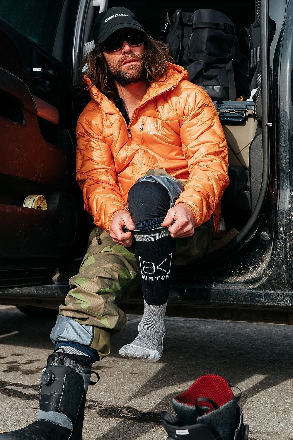 veste Burton Baker AK Hooded Down - Goldfish Orange - men´s